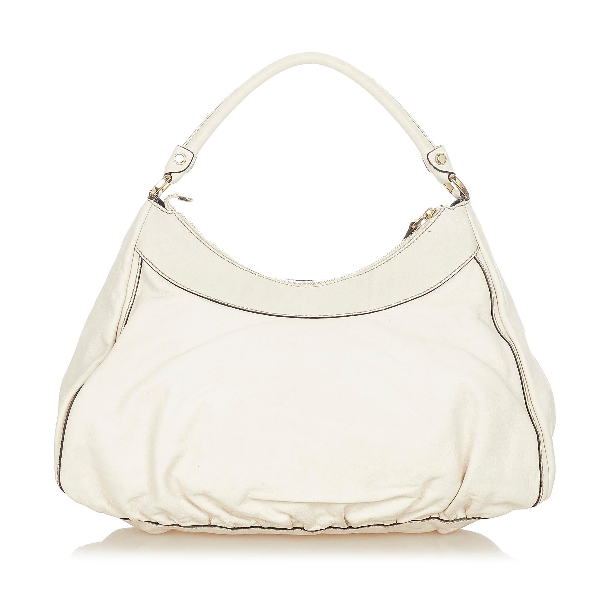 Gucci Guccissima Abbey D-Ring Shoulder Bag (SHG-31977)
