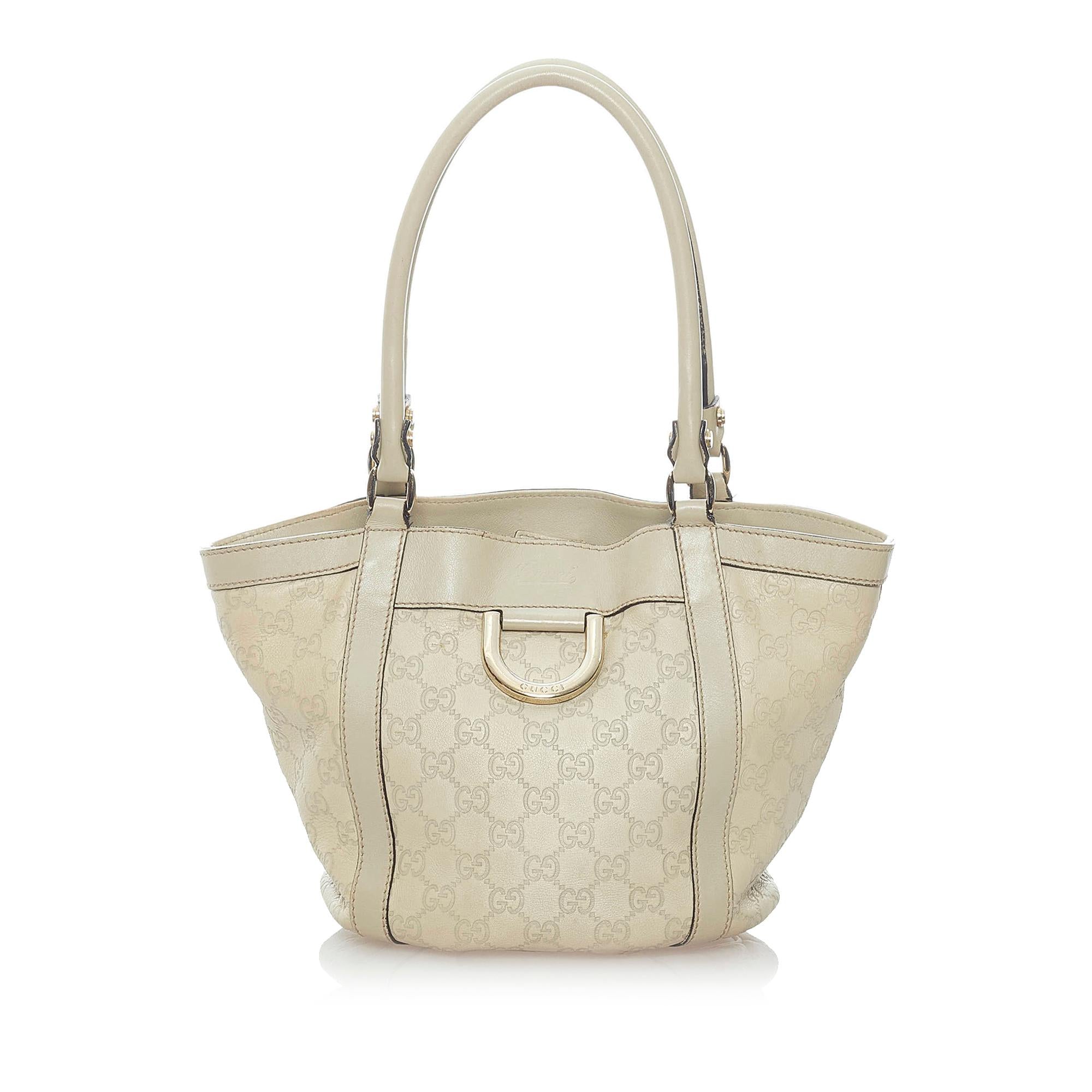 Gucci Guccissima Abbey D-Ring Shoulder Bag (SHG-32488)