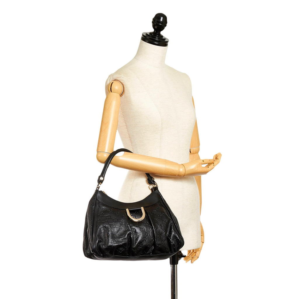 Gucci Guccissima Abbey D-Ring Shoulder Bag (SHG-33707)