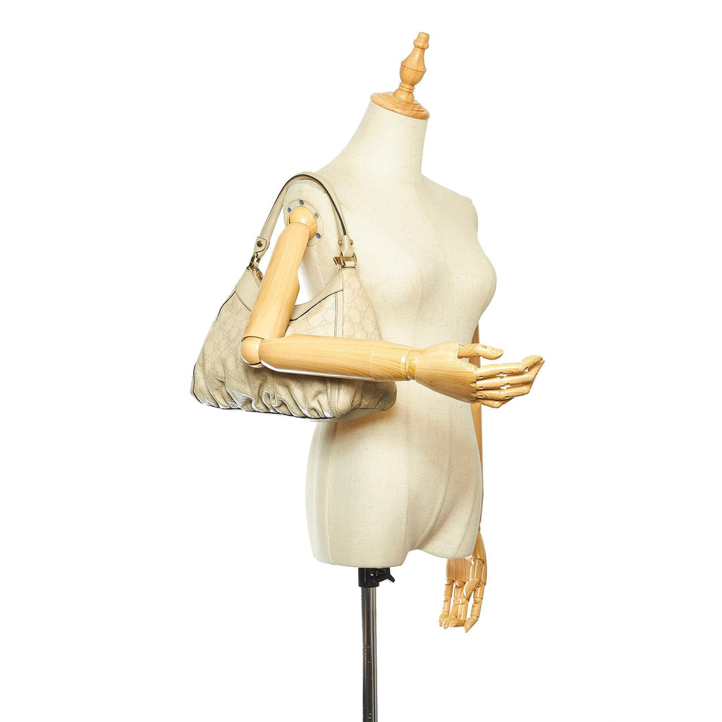 Gucci Guccissima Abbey D-Ring Shoulder Bag (SHG-34069)