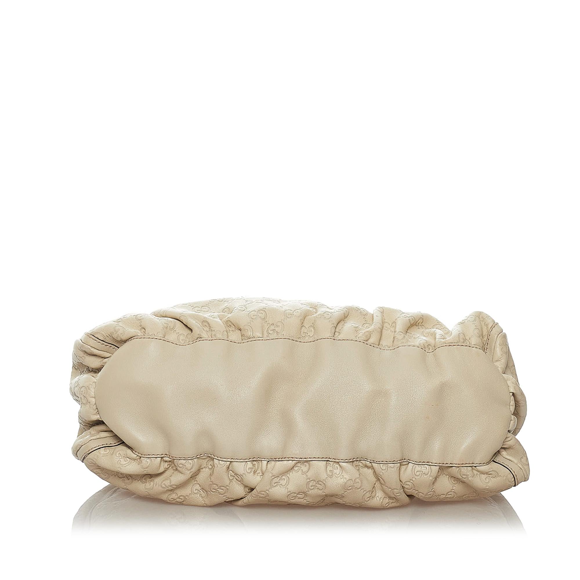 Gucci Guccissima Abbey D-ring Leather  Bag (SHG-28359)