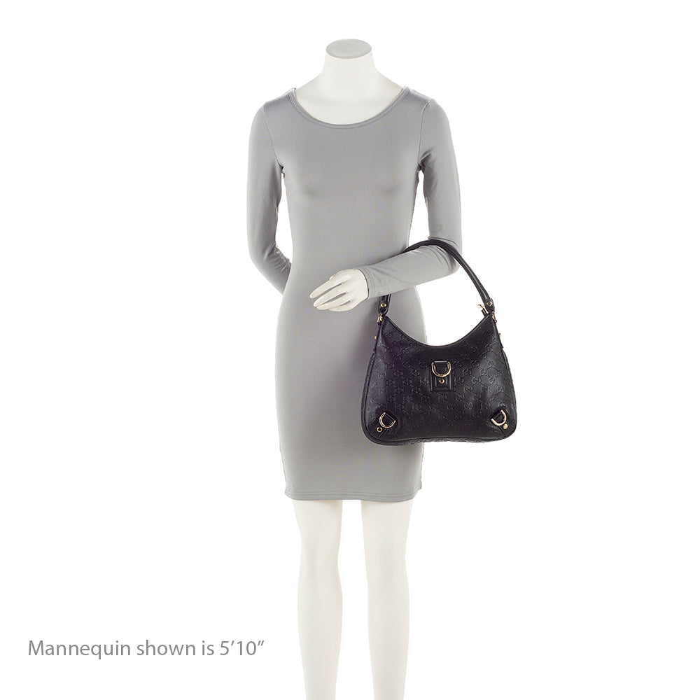 Gucci Guccissima Leather Abbey Medium Hobo (SHF-21546)