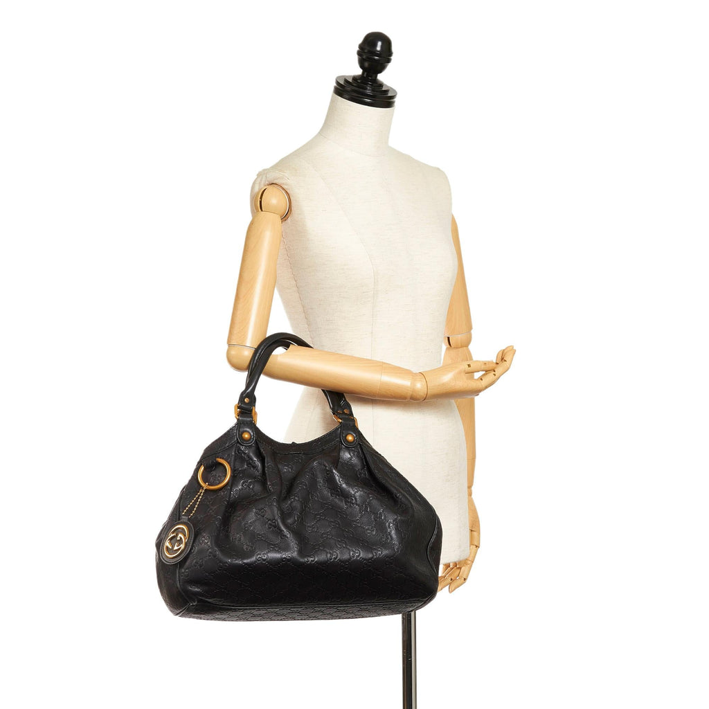 Gucci Guccissima Sukey Handbag (SHG-33706)
