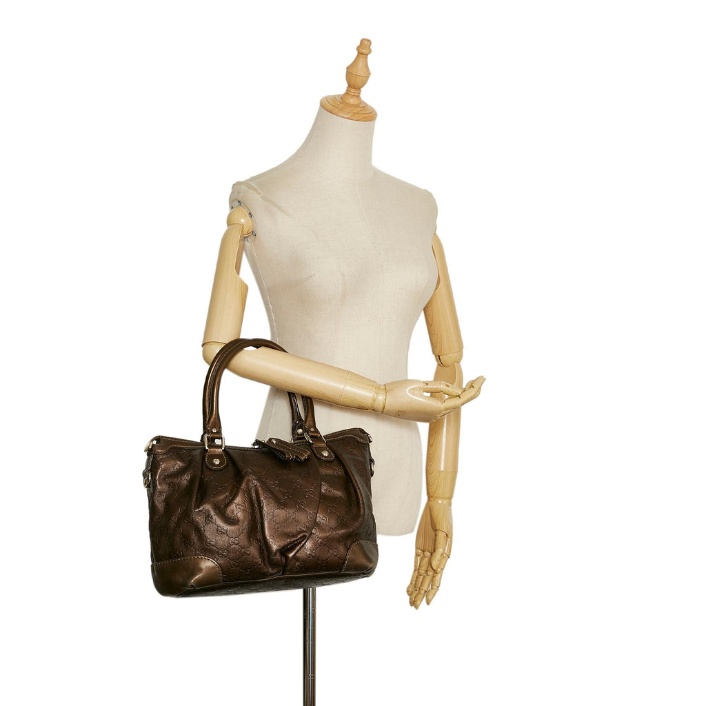 Gucci Guccissima Sukey Handbag (SHG-37359)
