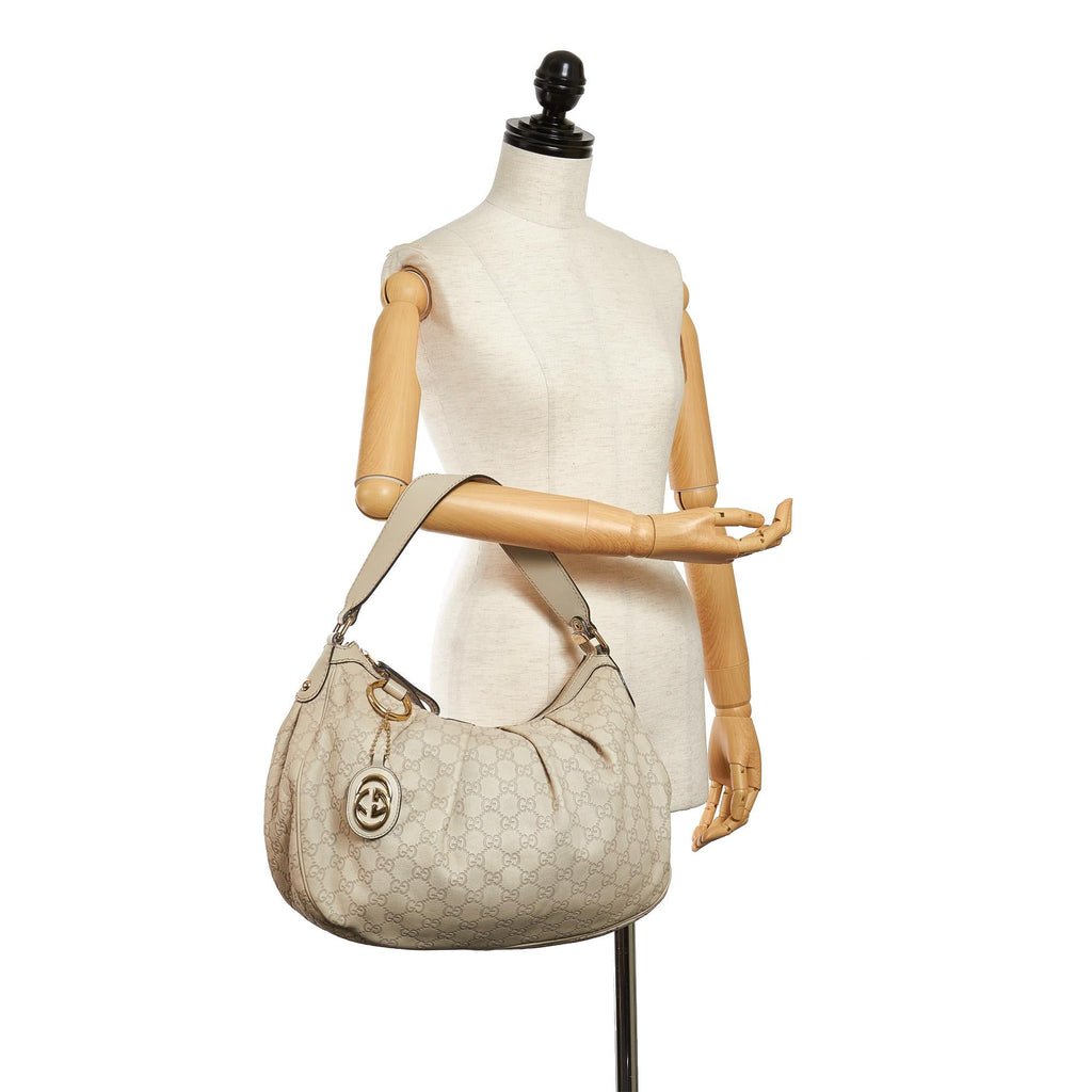 Gucci Guccissima Sukey Shoulder Bag (SHG-29935)