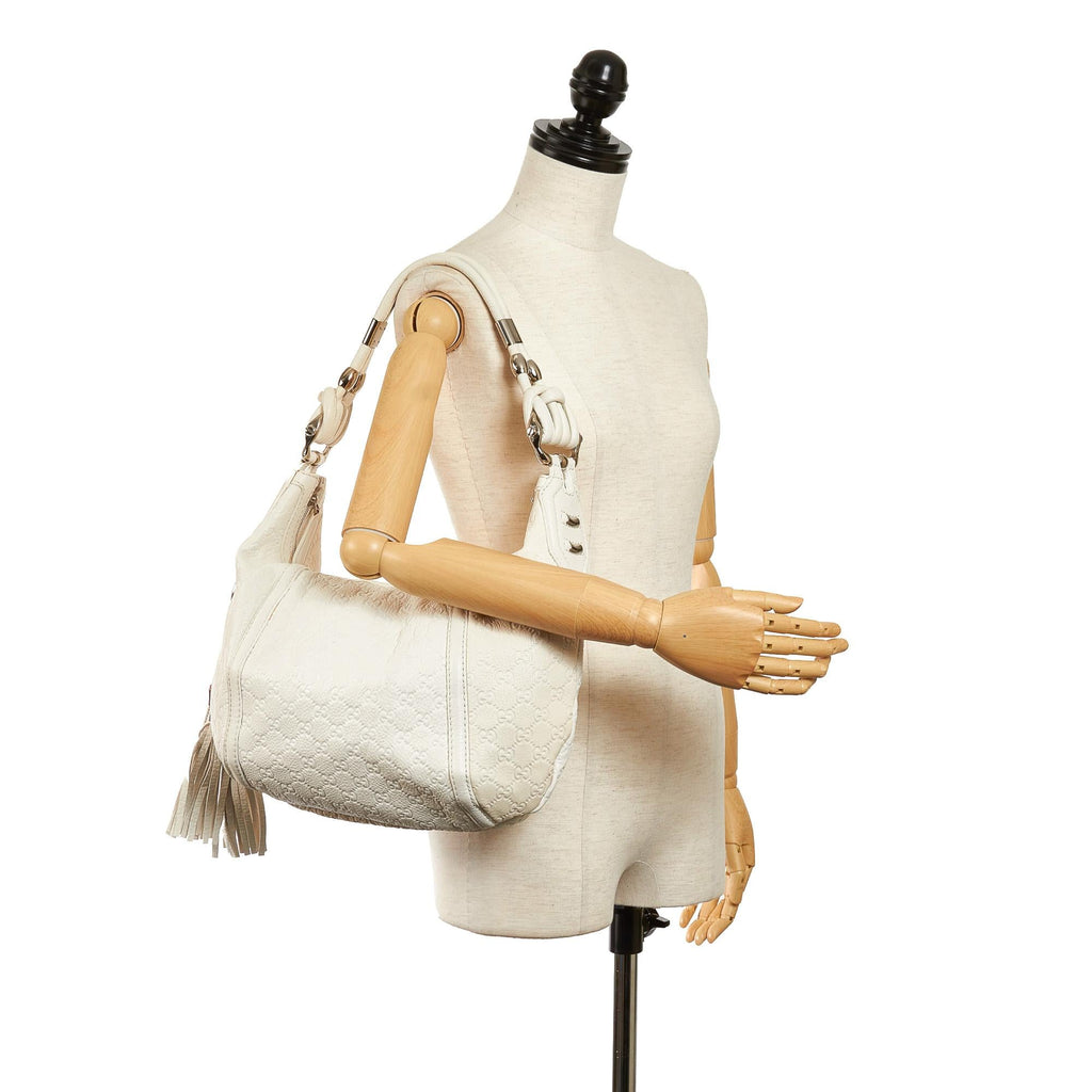 Gucci Guccissima Techno Horsebit Hobo Bag (SHG-30817)