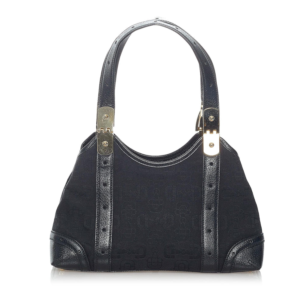 Gucci Horsebit Canvas Handbag (SHG-31147)