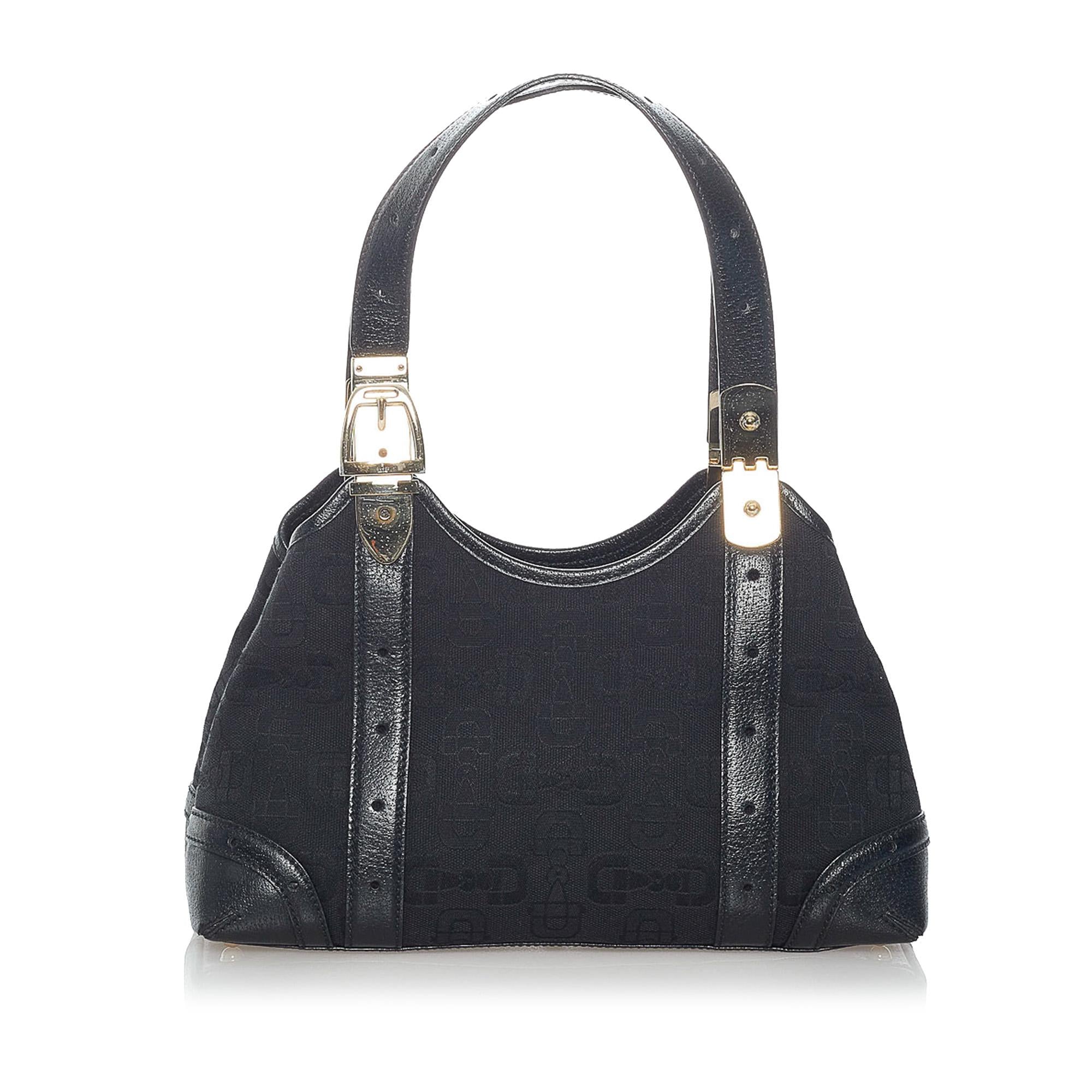 Gucci Horsebit Canvas Handbag (SHG-31147)