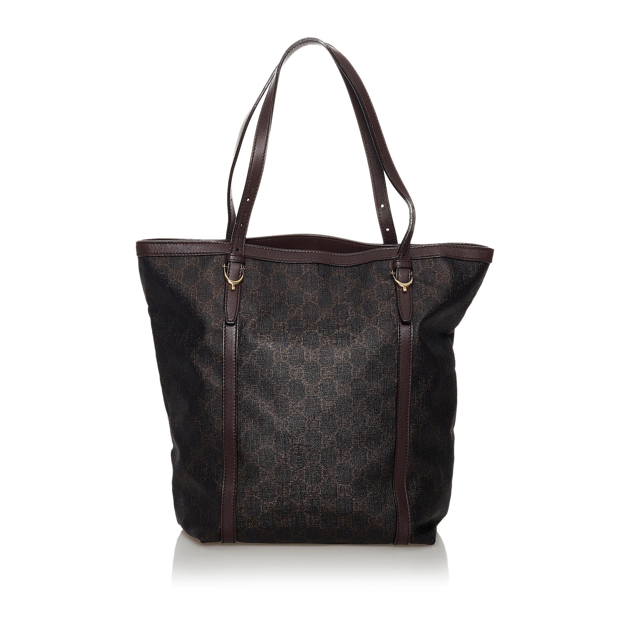 Gucci Horsebit Canvas Shoulder Bag (SHG-30005)