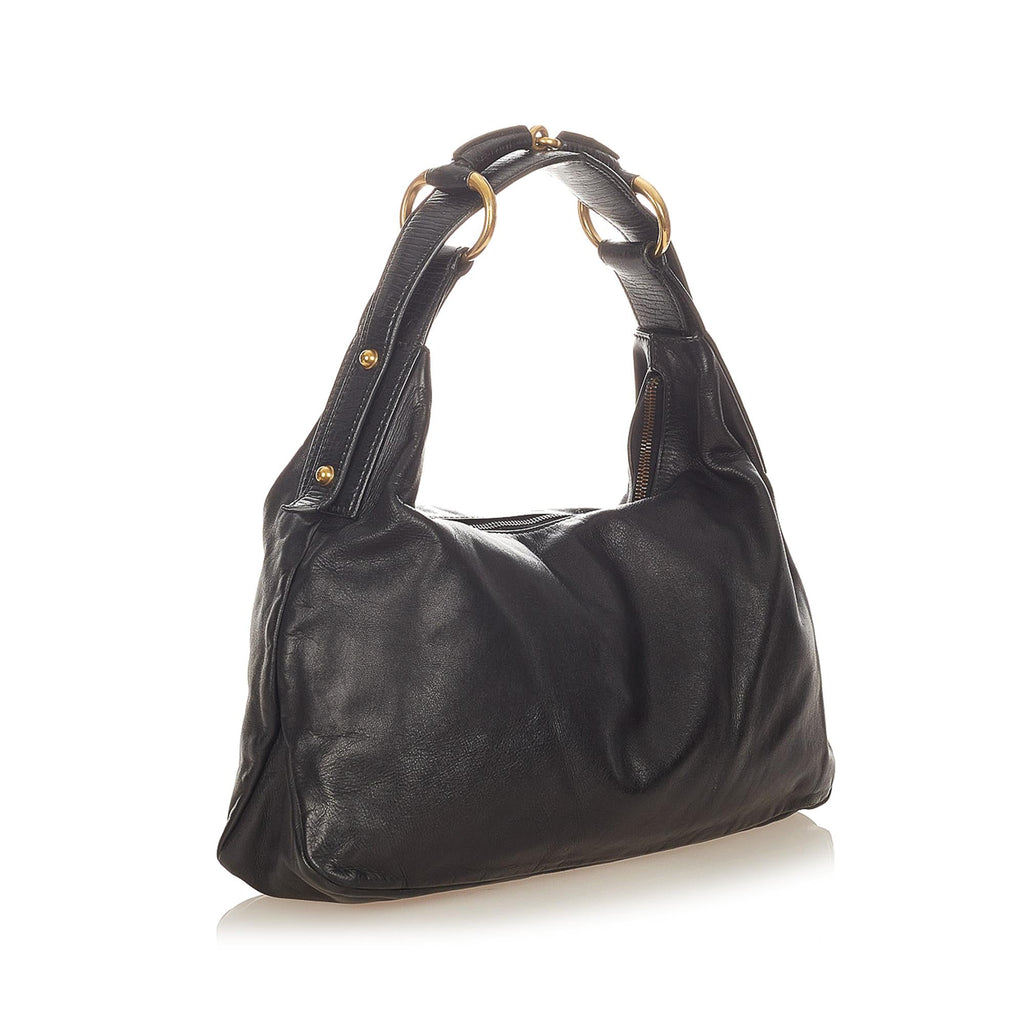 Gucci Horsebit Leather Shoulder Bag (SHG-24714)