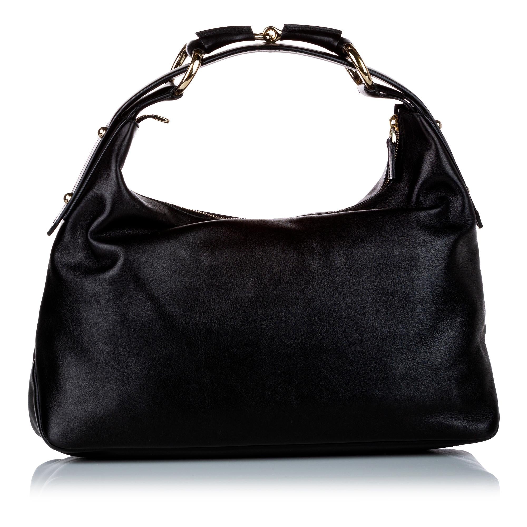 Gucci Horsebit Leather Shoulder Bag (SHG-29308)