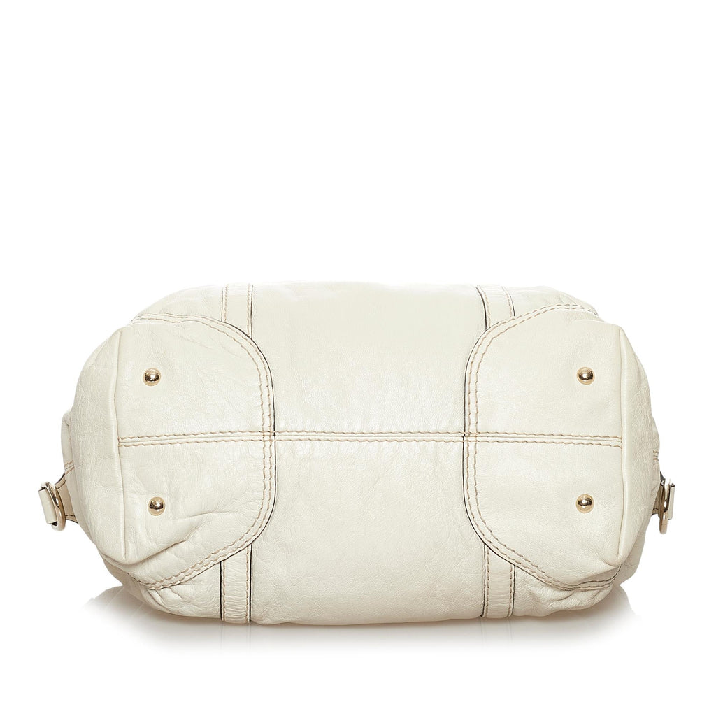 Gucci Horsebit Nail Leather Boston Bag (SHG-30581)