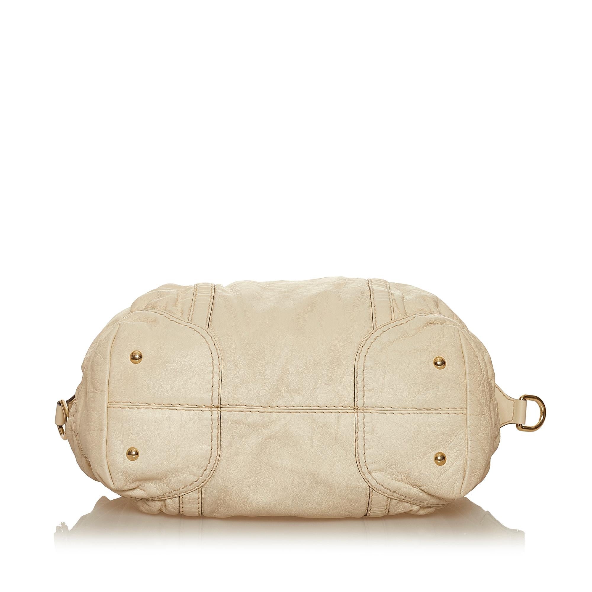 Gucci Horsebit Nail Leather Boston Bag (SHG-37213)