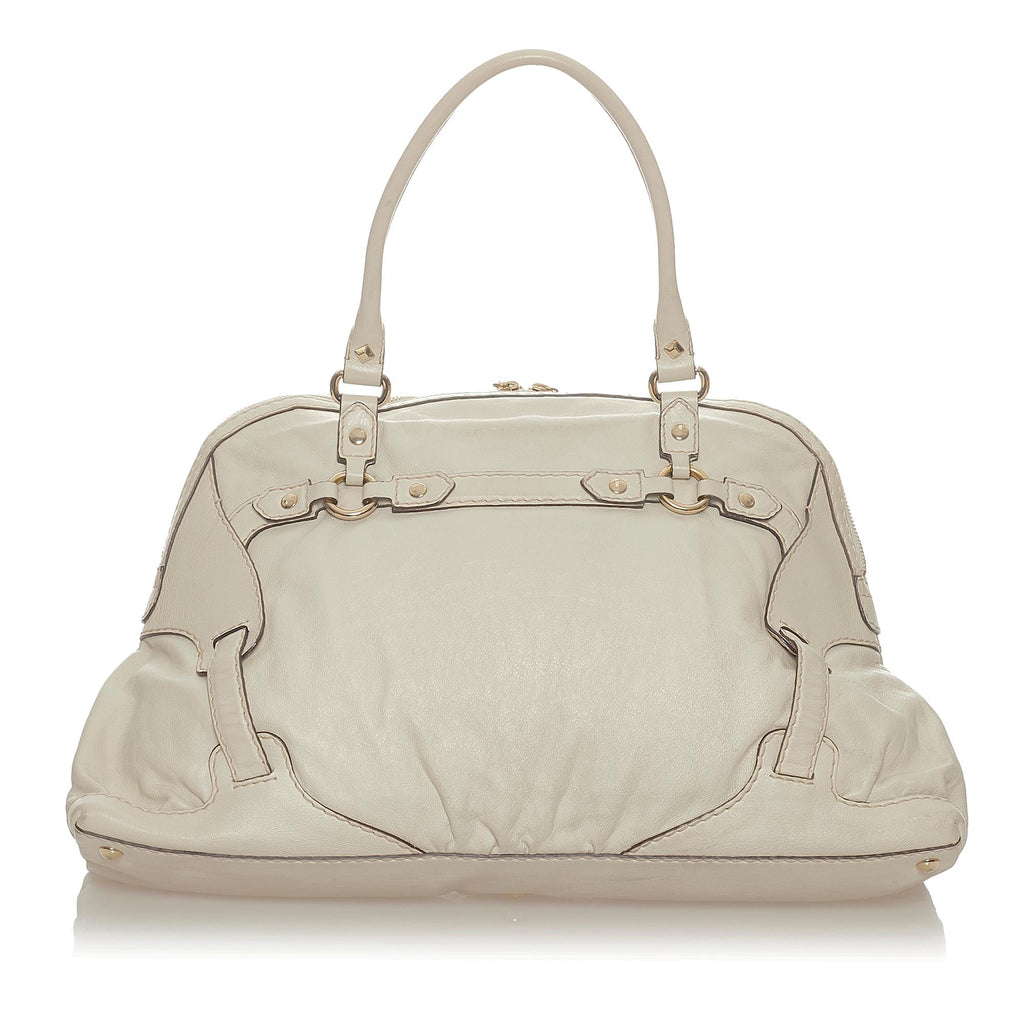 Gucci Horsebit Nail Leather Tote Bag (SHG-27180)