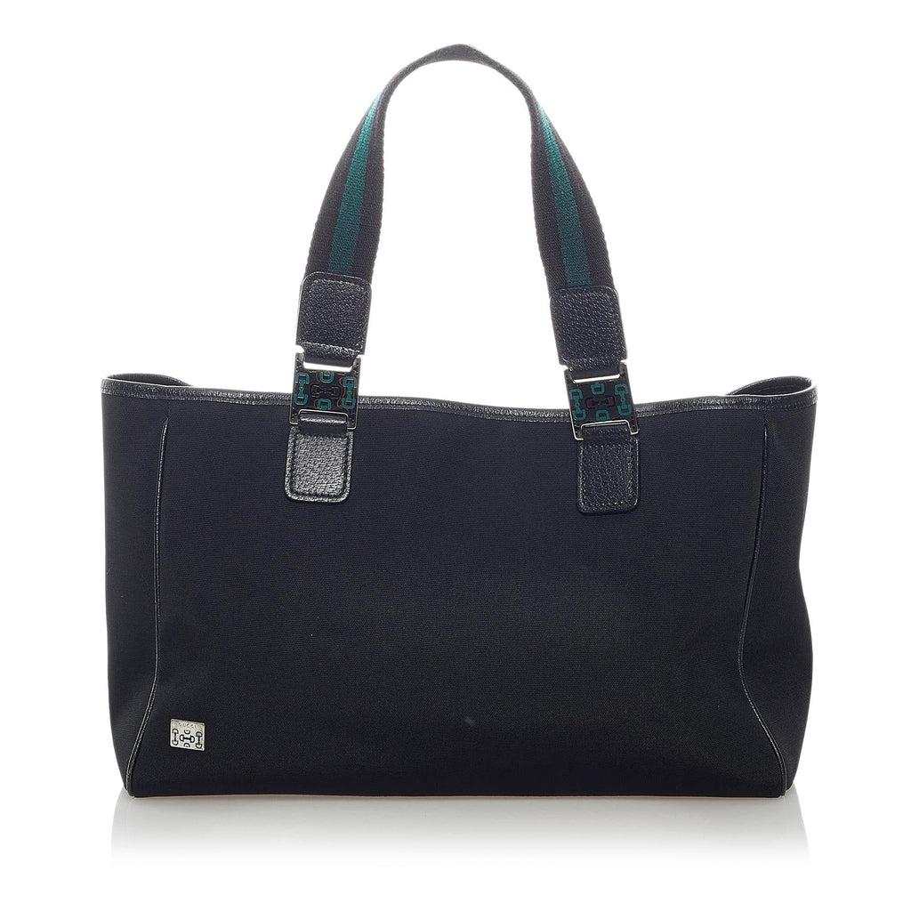 Gucci Horsebit Web Nylon Handbag (SHG-37218)
