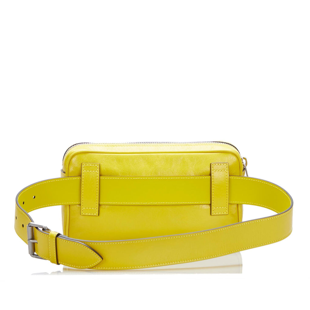 Gucci Interlocking G Morpheus Leather Belt Bag (SHG-QsHqvG)
