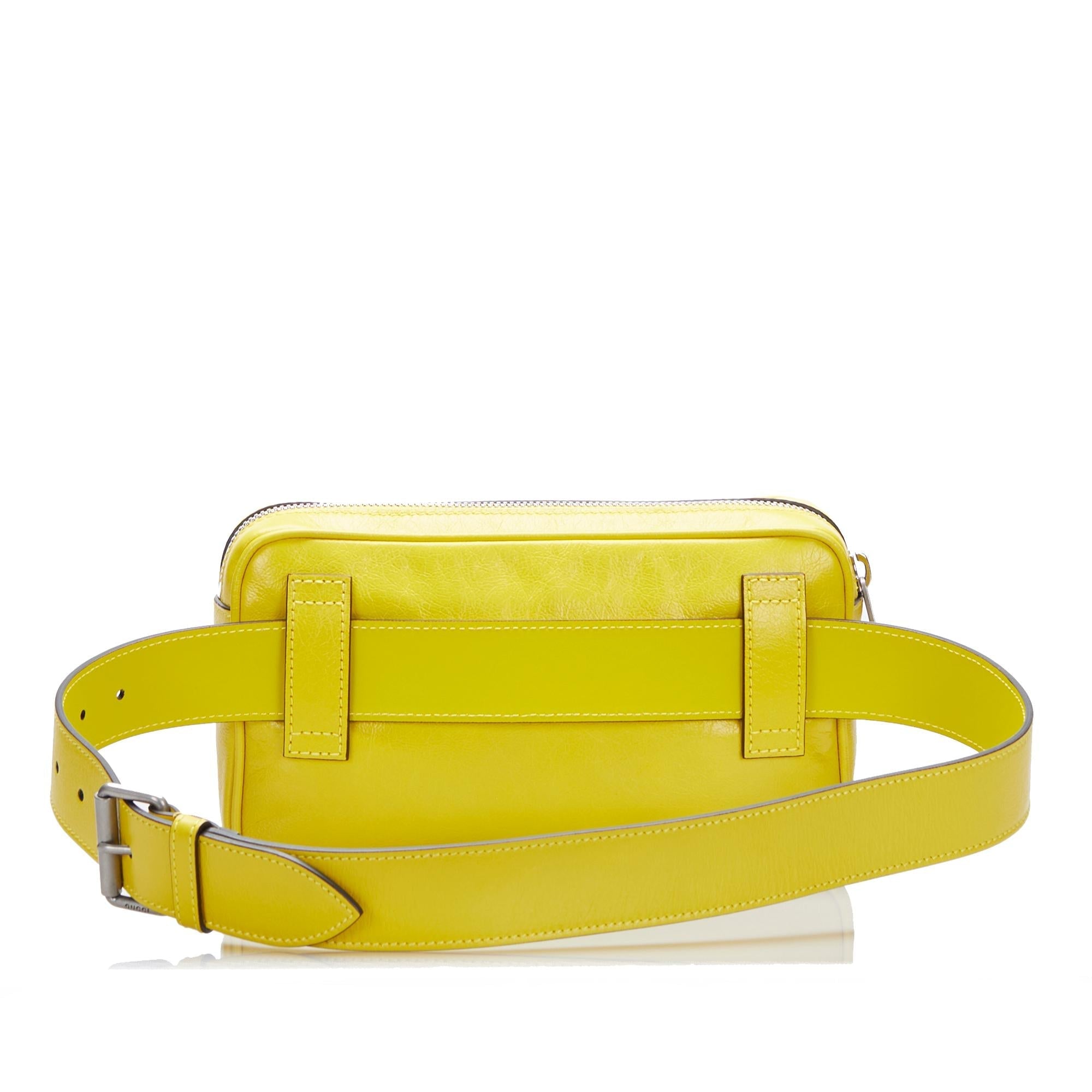 Gucci Interlocking G Morpheus Leather Belt Bag (SHG-QsHqvG)