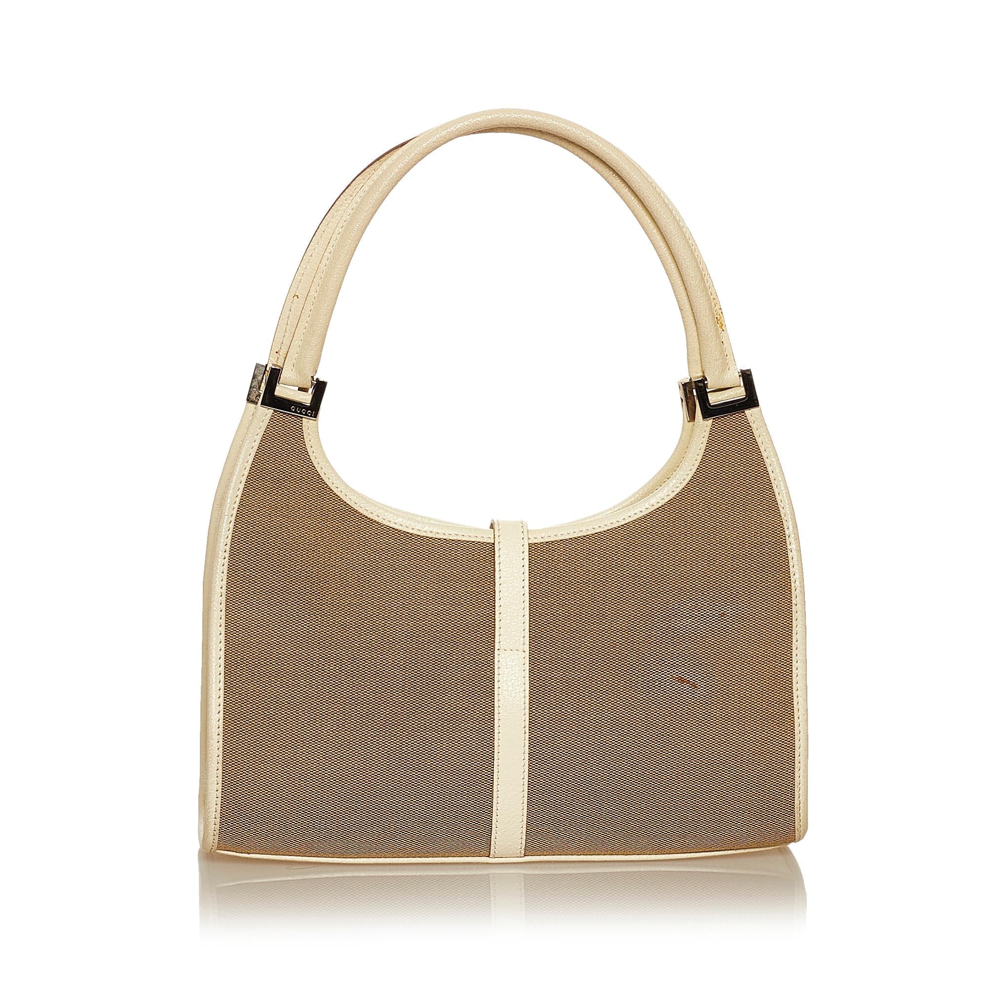 Gucci Jackie Canvas Shoulder Bag (SHG-29377)