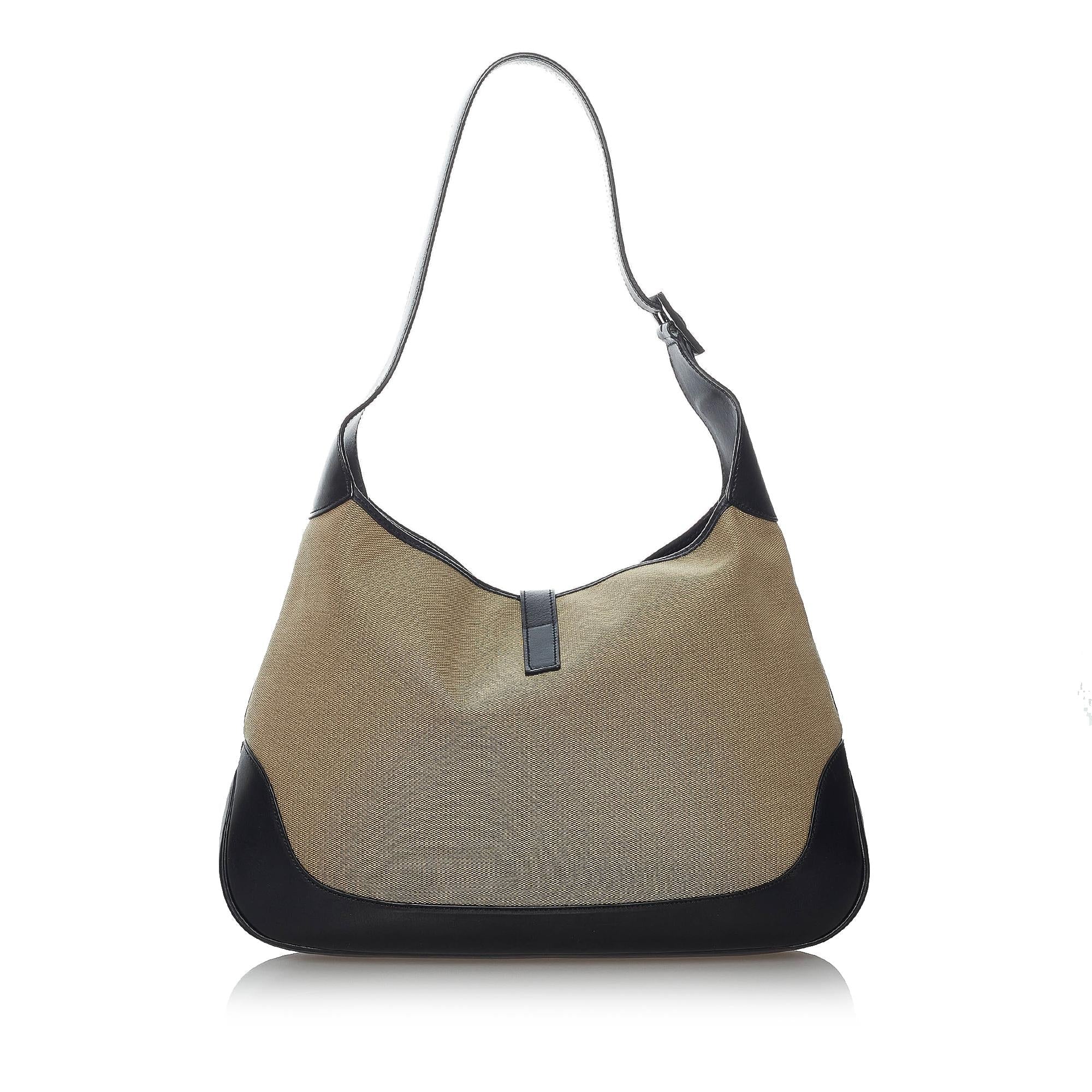 Gucci Jackie Canvas Shoulder Bag (SHG-29996)