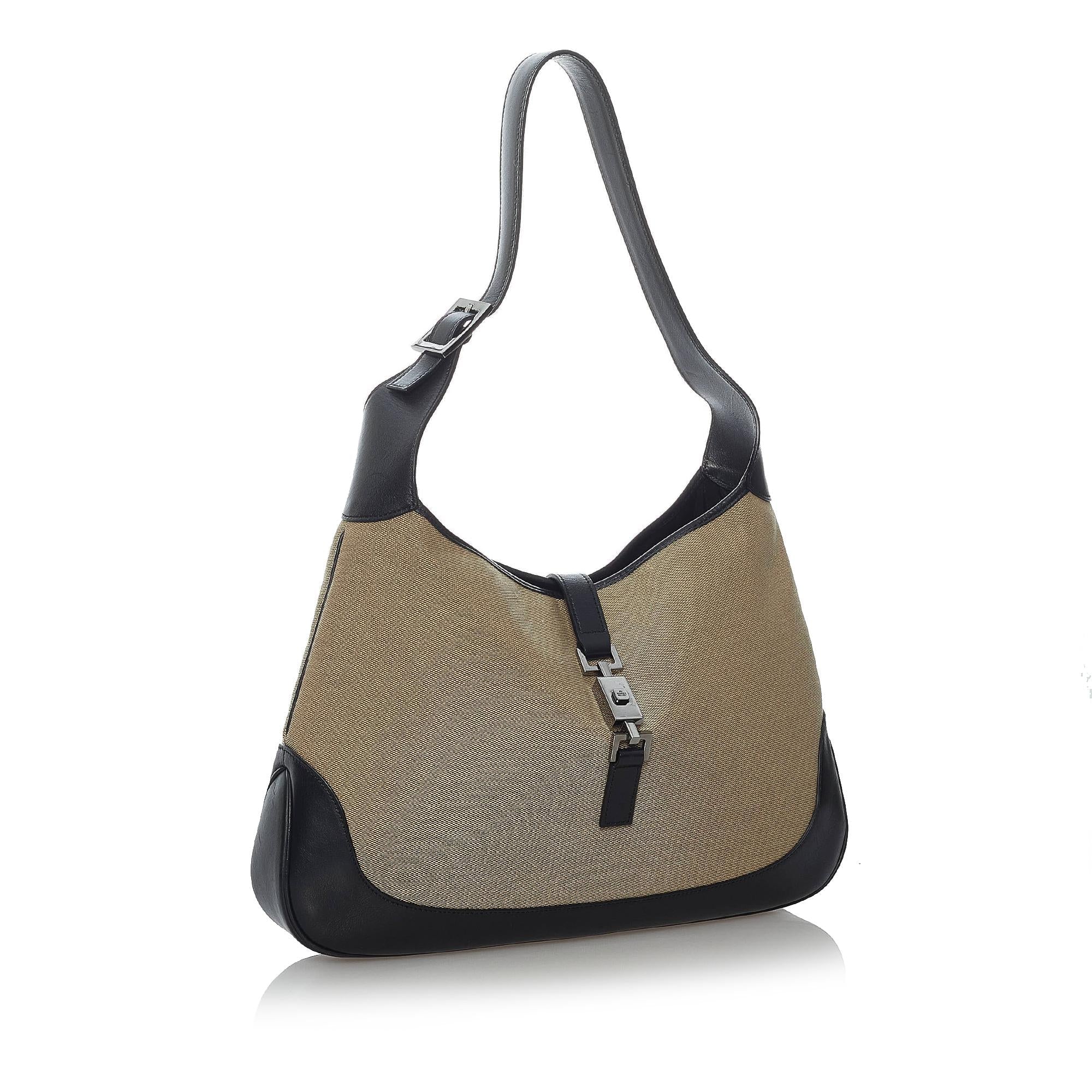 Gucci Jackie Canvas Shoulder Bag (SHG-29996)