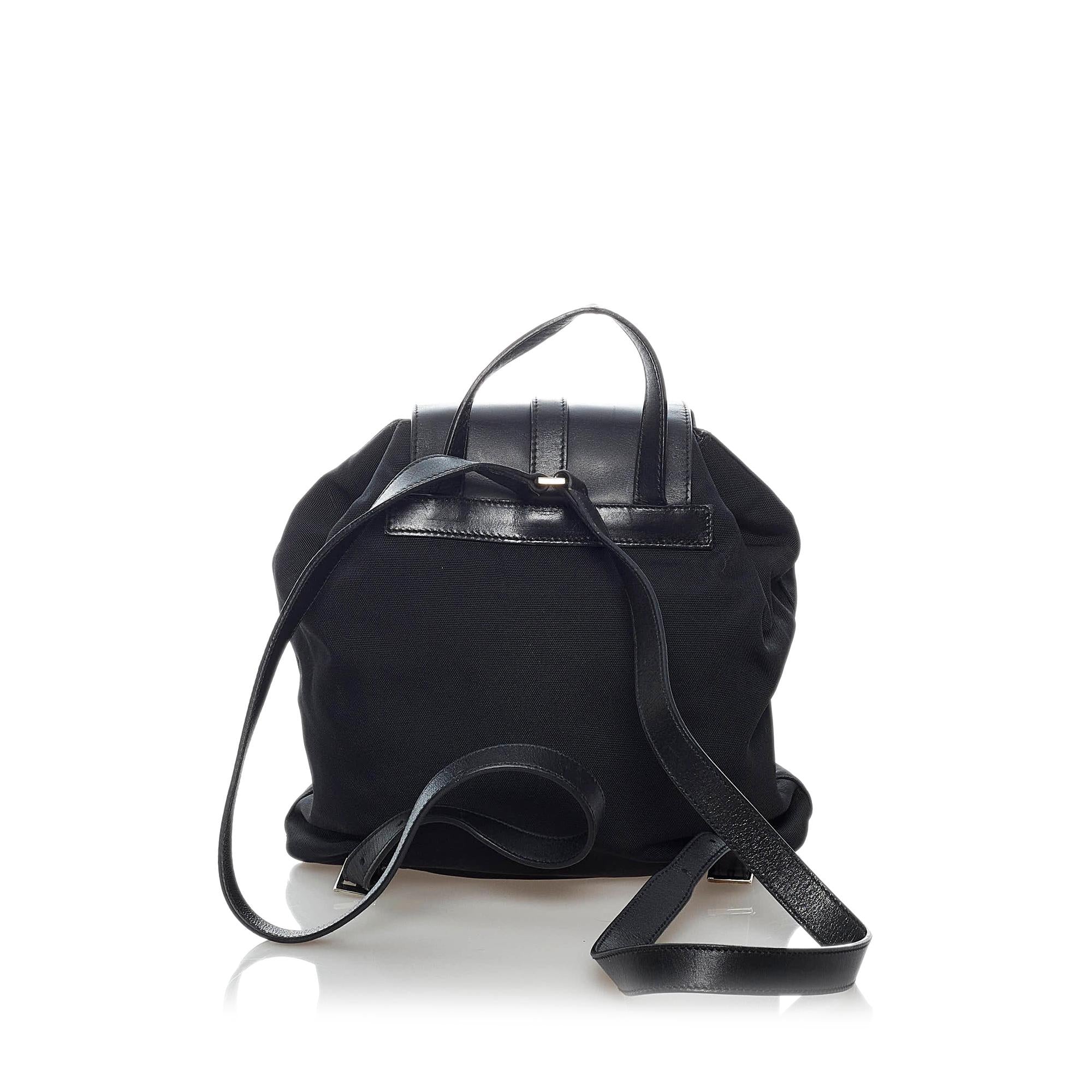 Gucci Jackie Nylon Drawstring Backpack (SHG-30738)