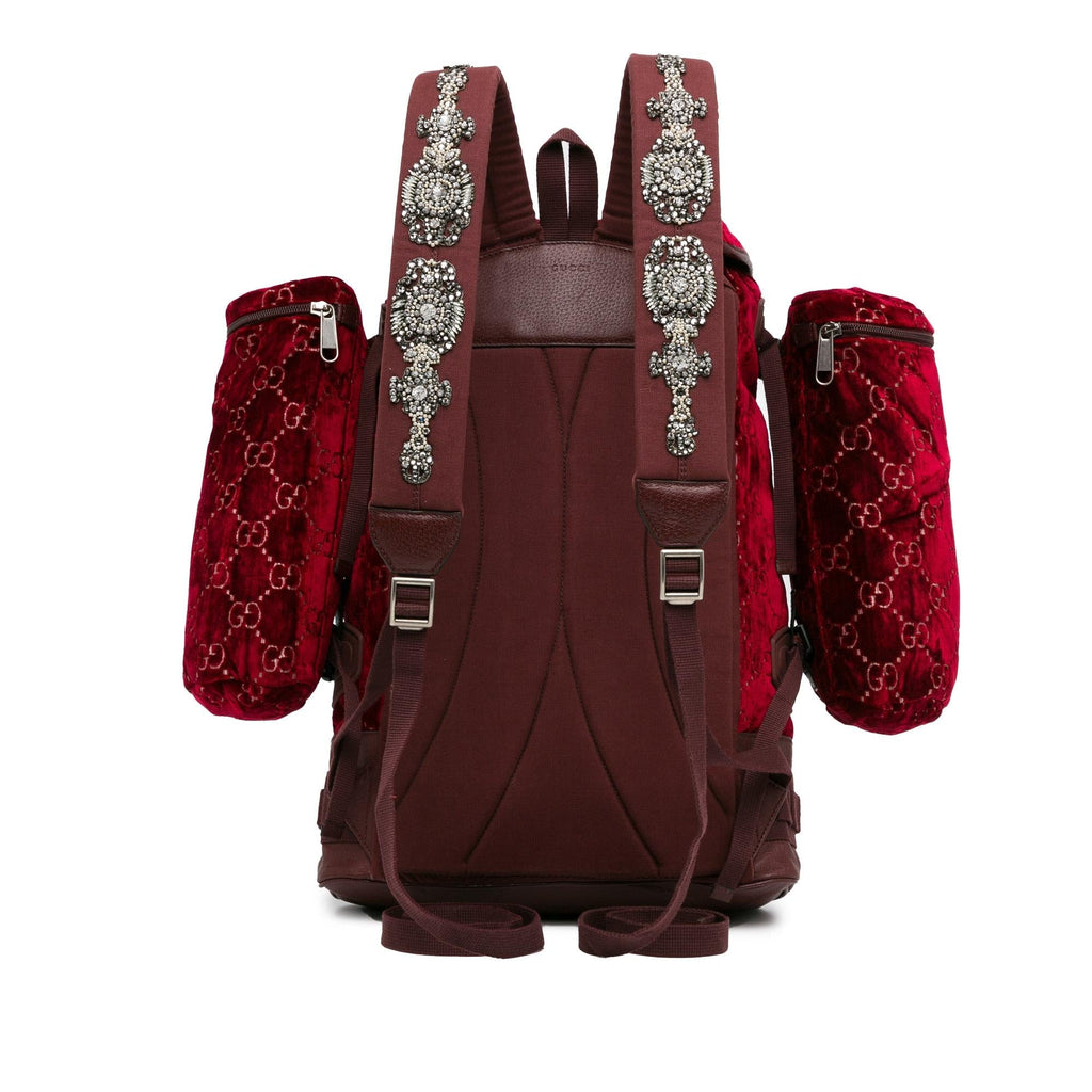 Gucci Large GG Velvet Heart Alpina Backpack (SHG-GnWulN)
