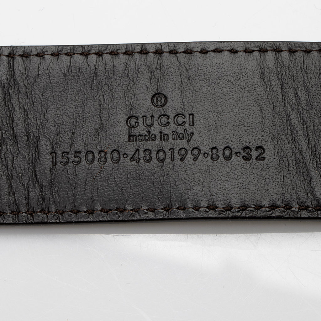 Gucci Leather Bamboo Horsebit Belt - Size 32 / 80 (SHF-c2WoNK)