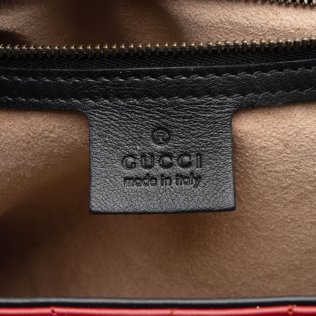 Gucci Leather Bamboo Queen Margaret Mini Top Handle Backpack
