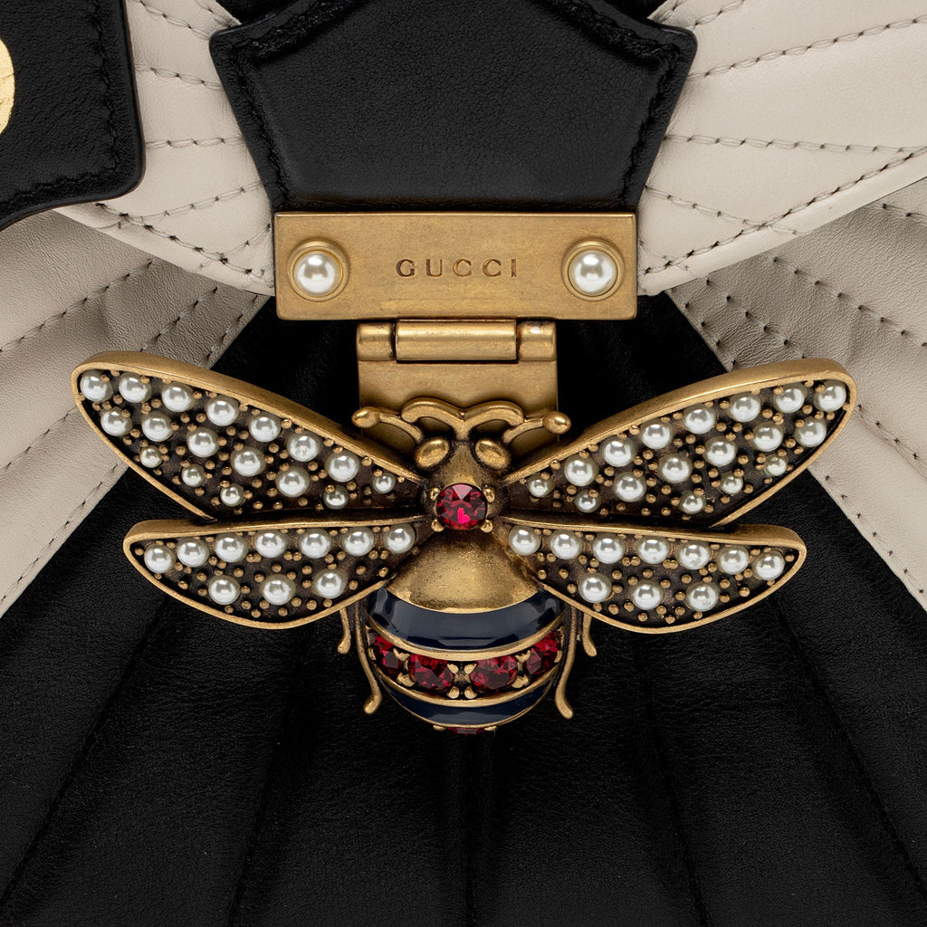 Gucci Leather Bamboo Queen Margaret Top Handle Backpack (SHF-29uUkT)