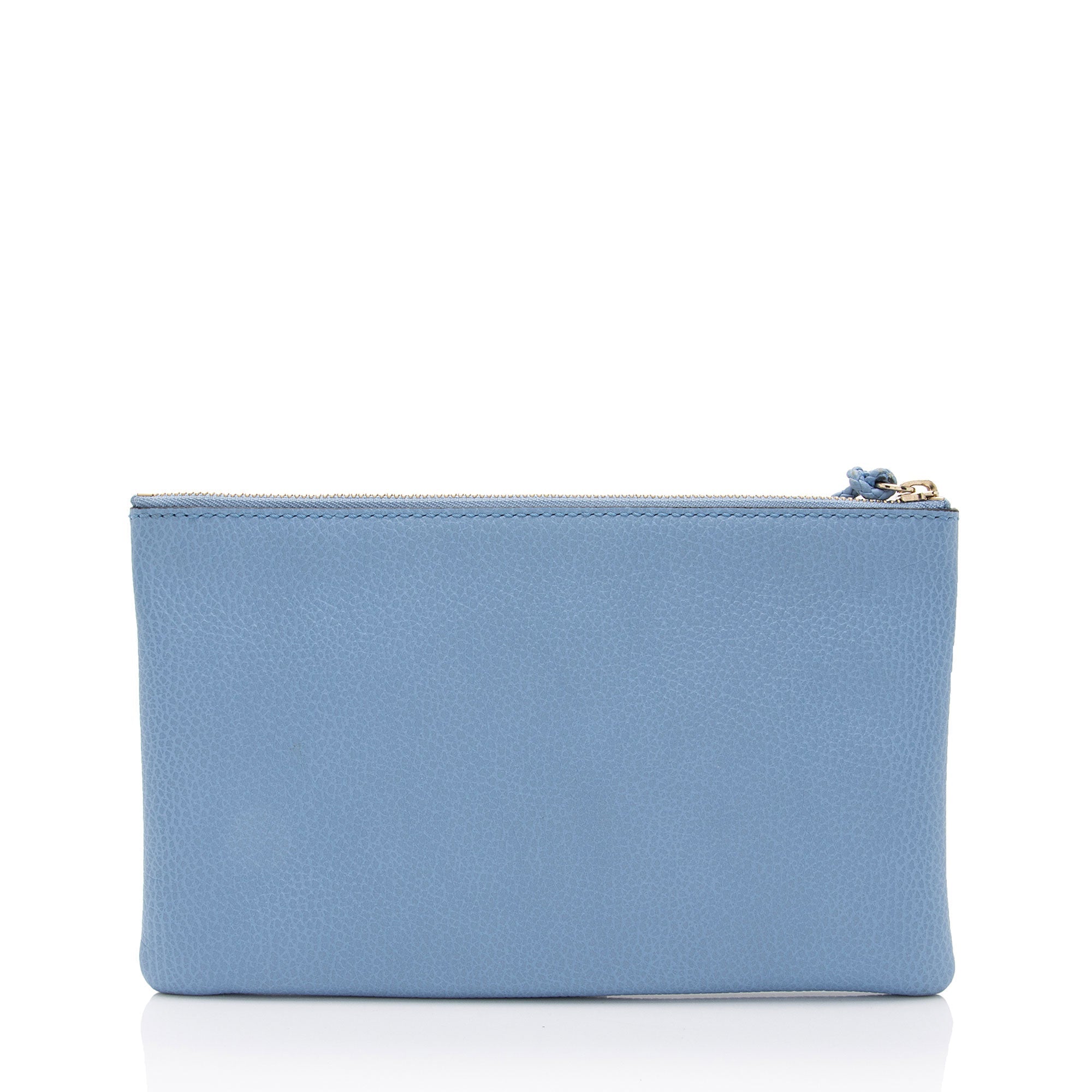 Gucci Leather Bamboo Tassel Zip Clutch (SHF-6YnArQ)