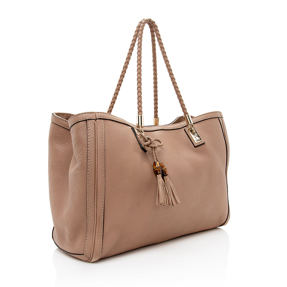 Gucci Leather Bella Medium Tote (SHF-19643)