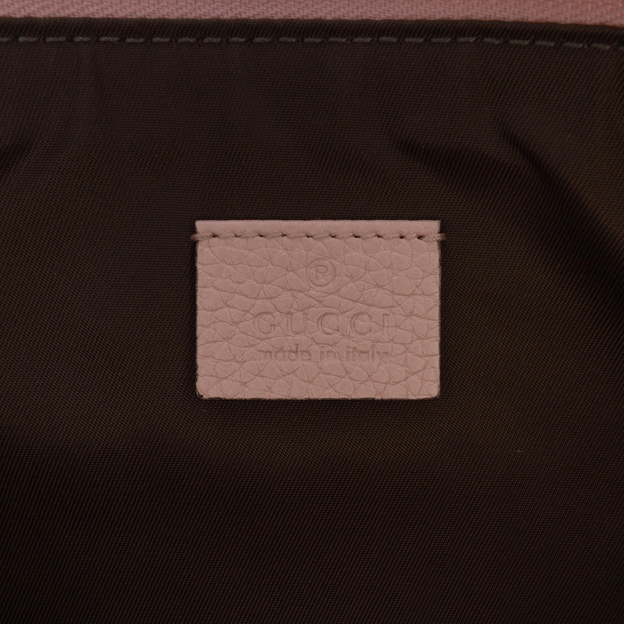 Gucci Leather Blind For Love Clutch