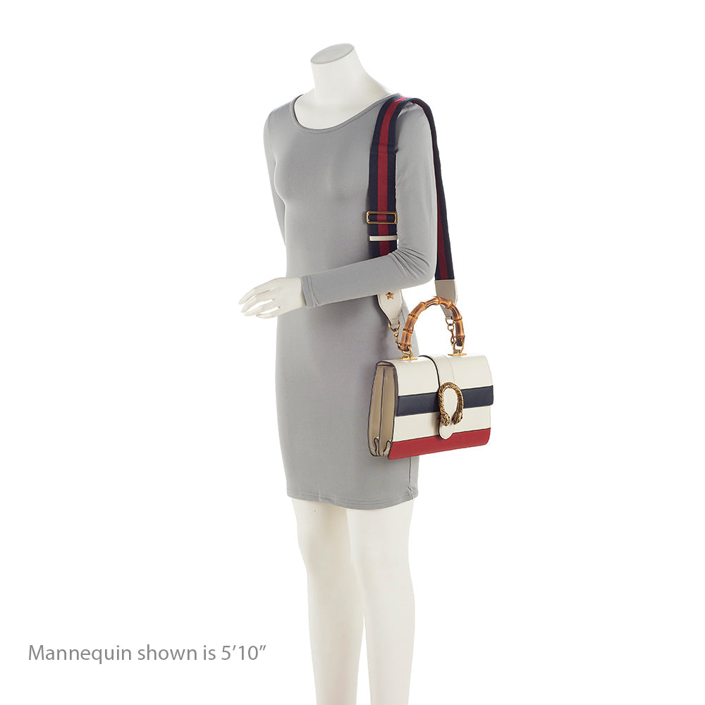 Gucci Leather Borsa Dionysus Top Handle Medium Satchel (SHF-22200)
