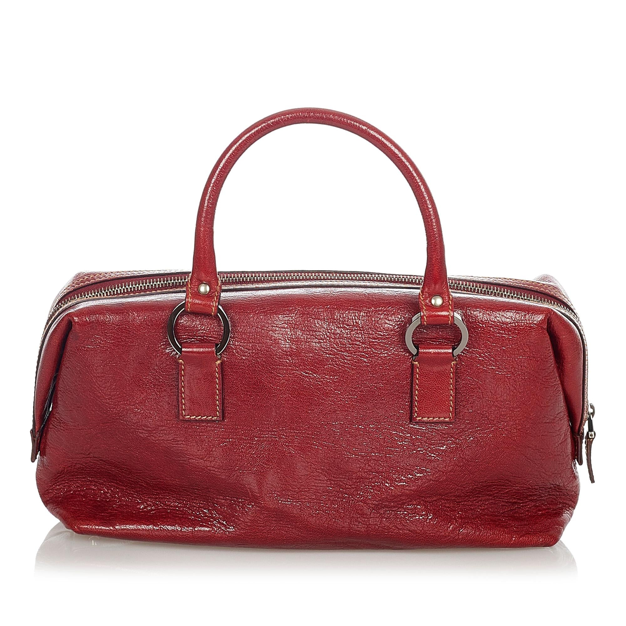 Gucci Leather Boston Bag (SHG-23805)