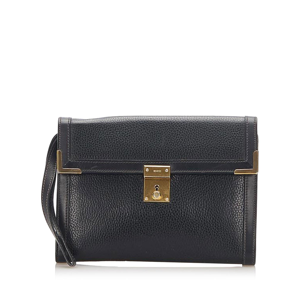Gucci Leather Clutch Bag (SHG-17581)