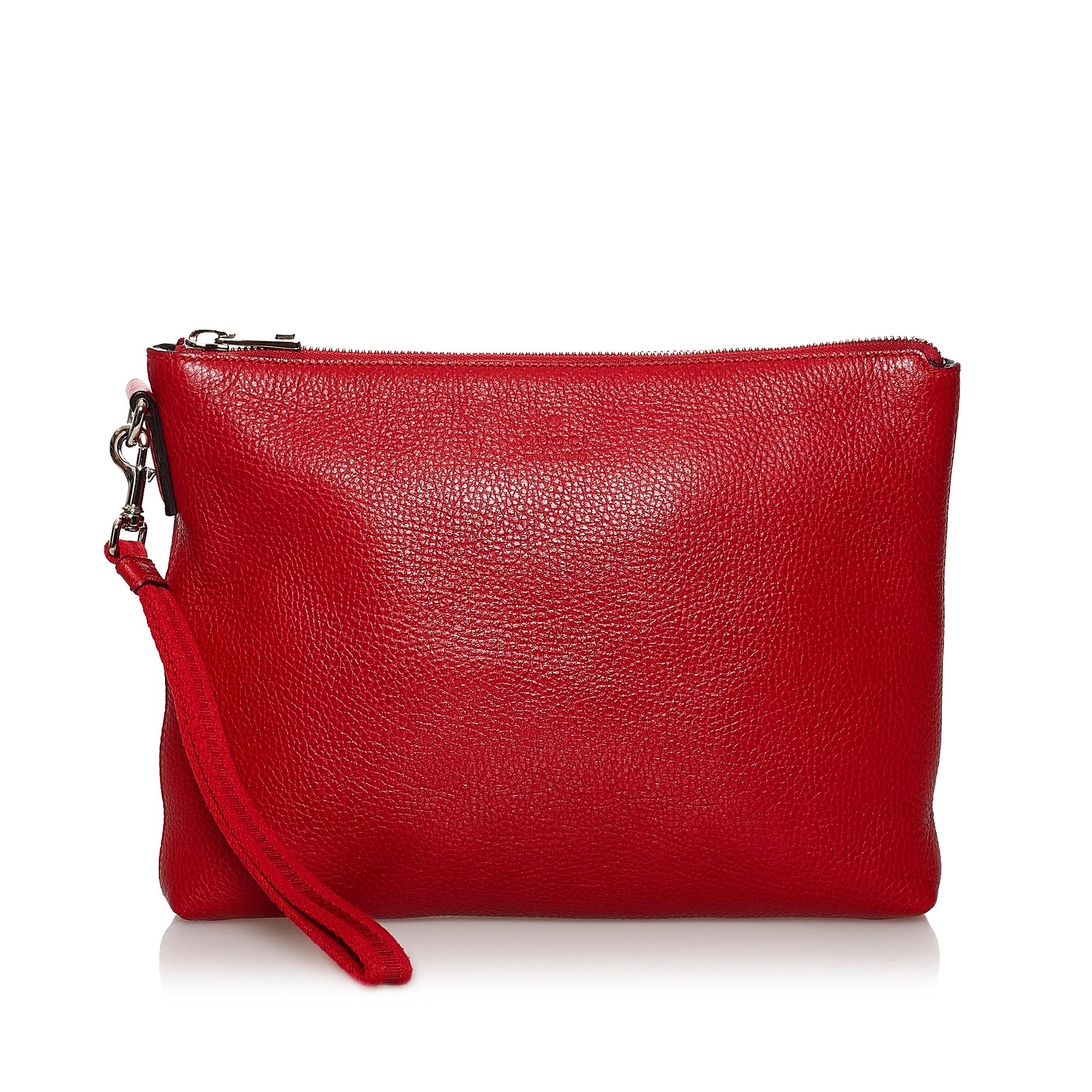 Gucci Leather Clutch Bag (SHG-30520)