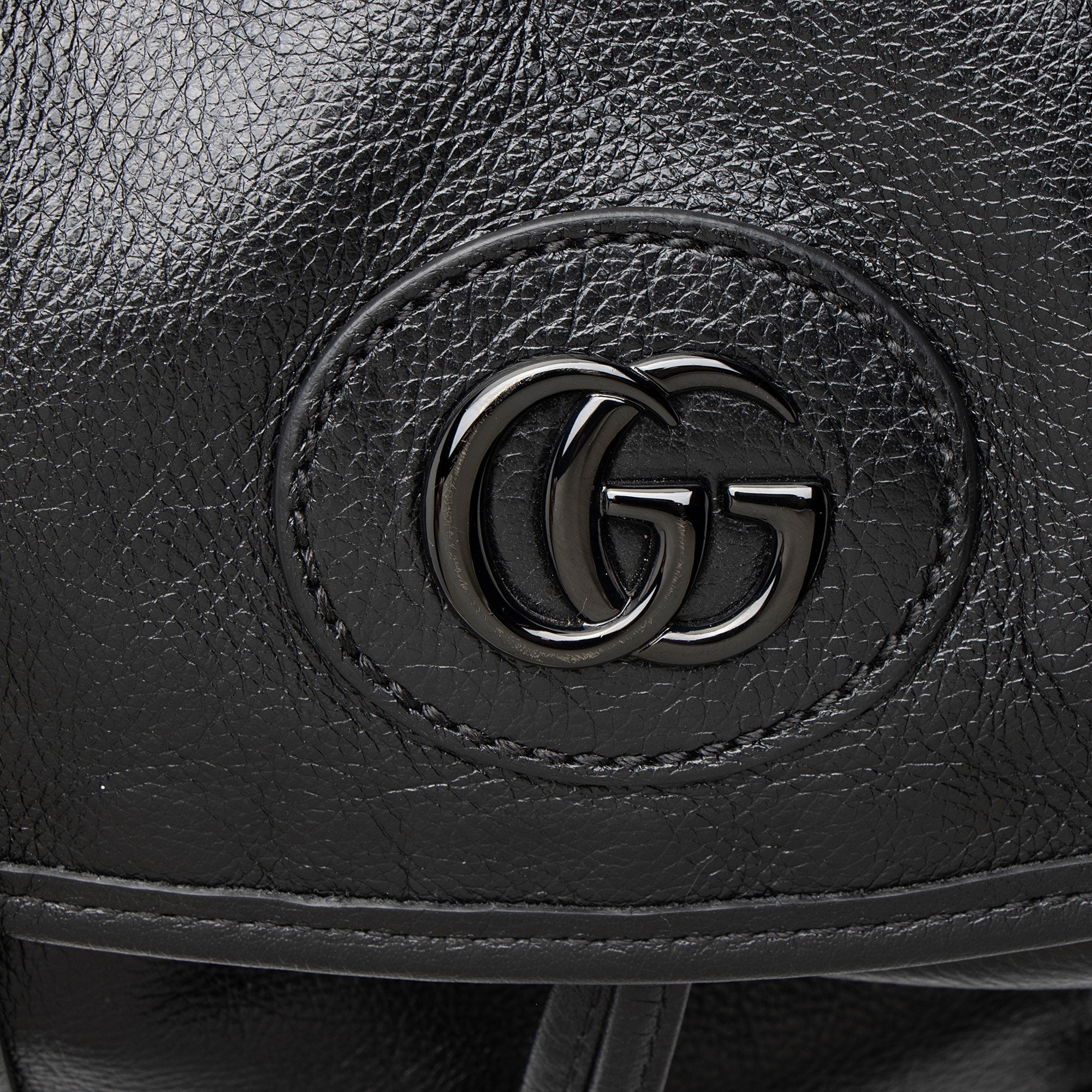 Gucci Leather Double G Backpack