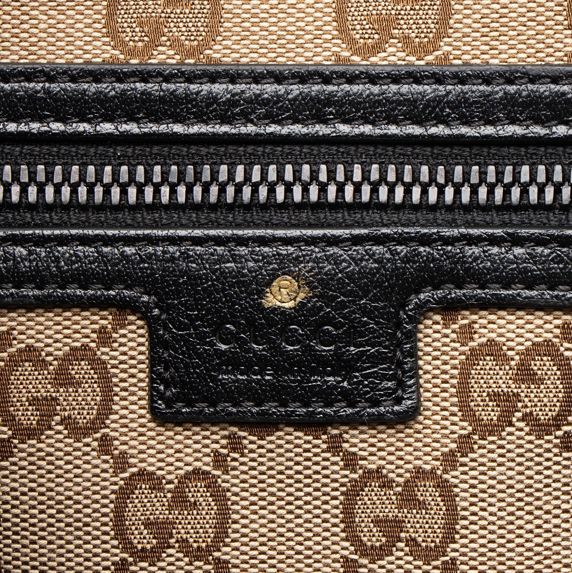 Gucci Leather Double G Backpack