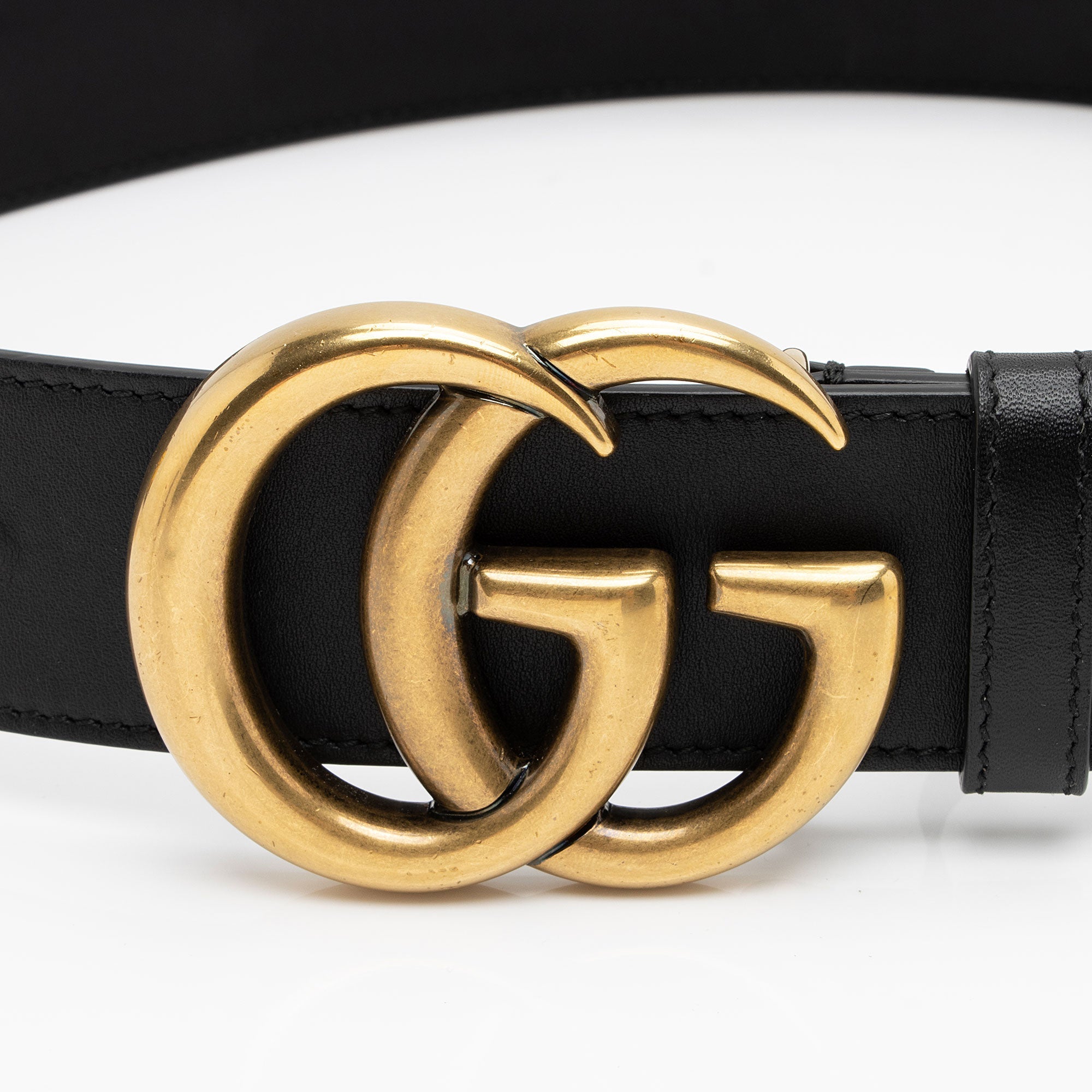 Gucci Leather GG Marmont Belt - Size 30 / 75 (SHF-QqVWmm)