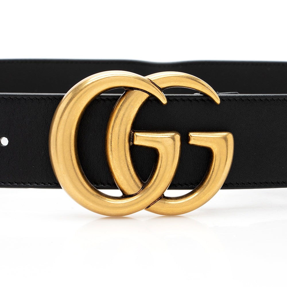 Gucci Leather GG Marmont Belt - Size 34 / 85 (SHF-19342)