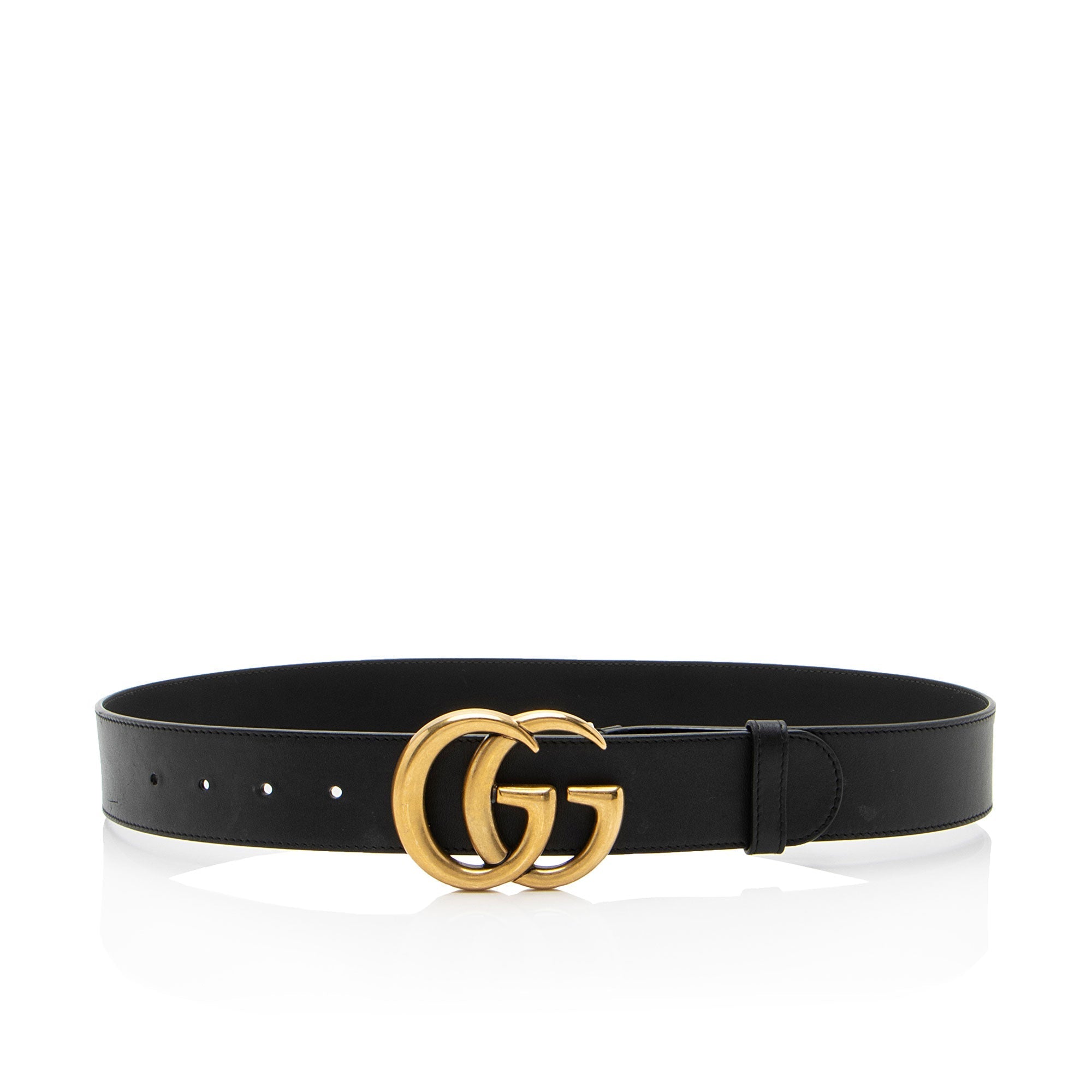 Gucci Leather GG Marmont Belt - Size 34 / 85 (SHF-c1NOzY)