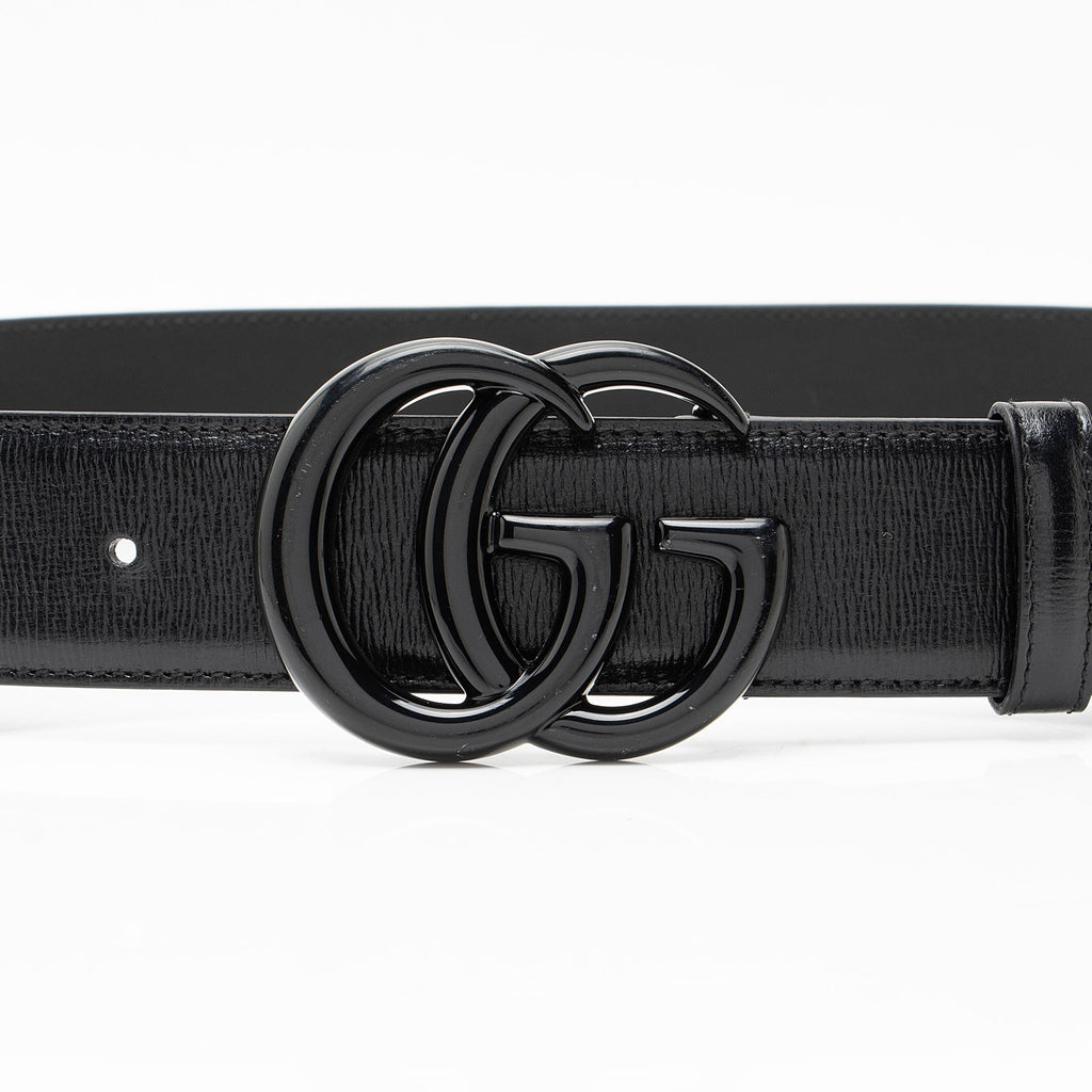 Gucci Leather GG Marmont Monochrome Belt - Size 36 / 90