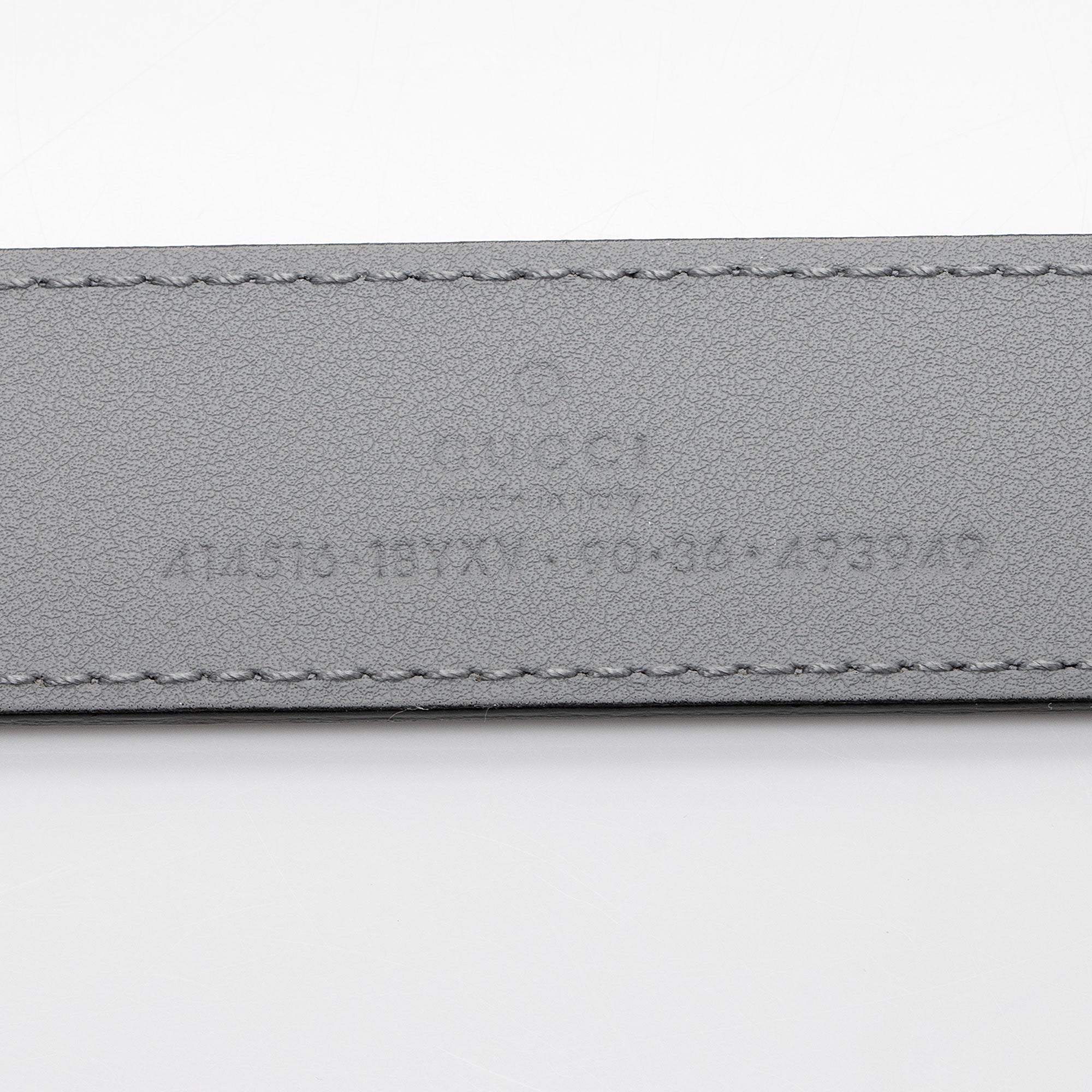 Gucci Leather GG Marmont Monochrome Belt - Size 36 / 90 (SHF-Q0vlr0)