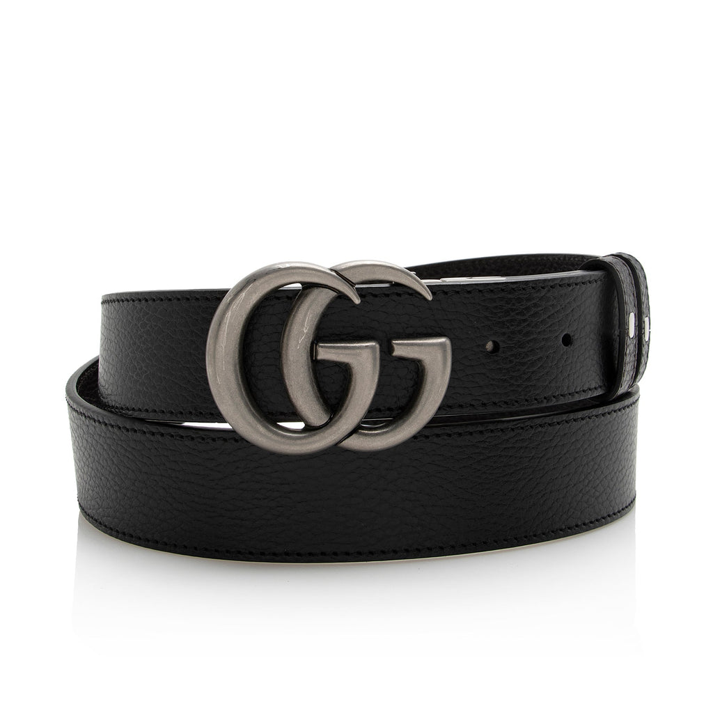 Gucci Leather GG Marmont Reversible Belt - Size 44 / 110 (SHF-22214)