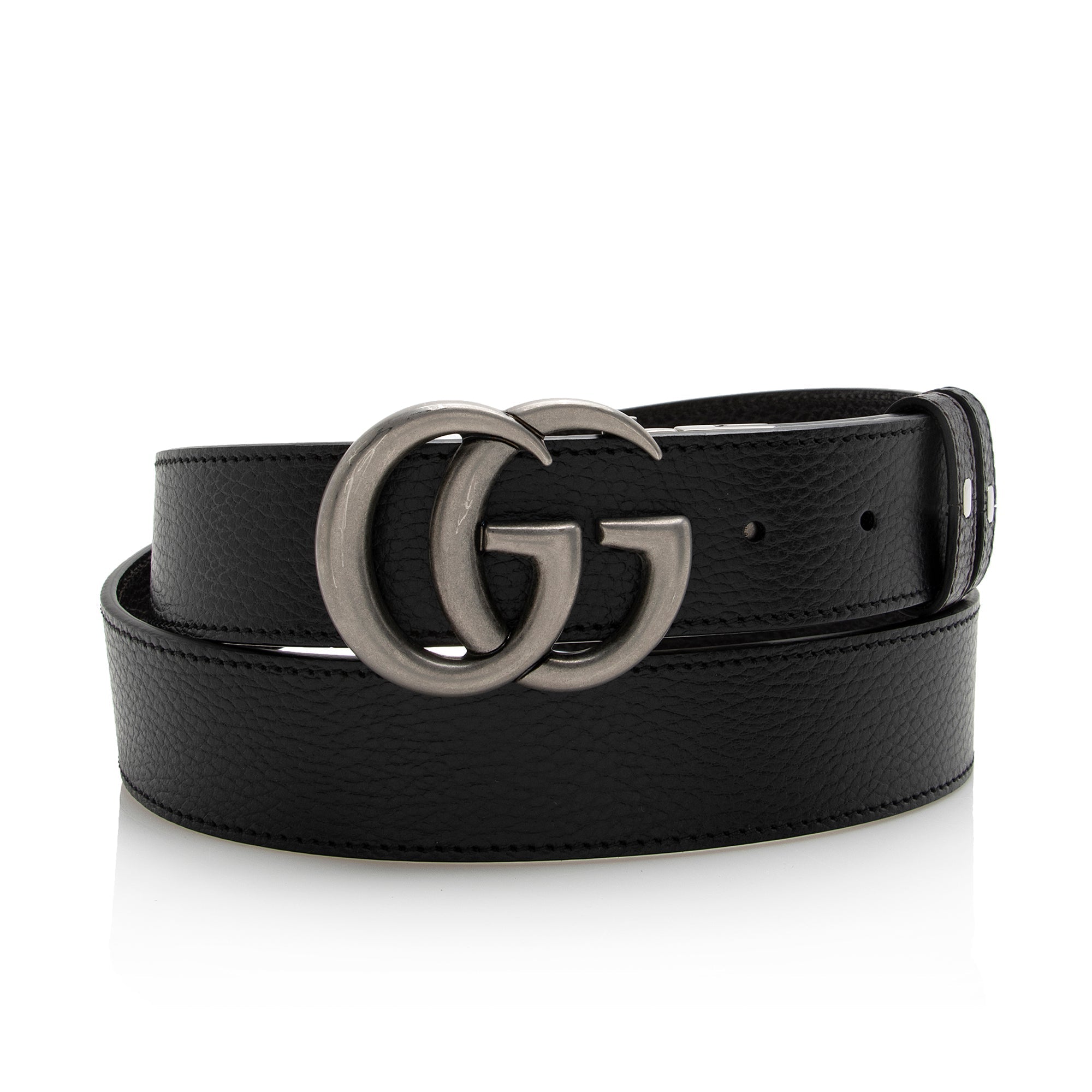 Gucci Leather GG Marmont Reversible Belt - Size 44 / 110 (SHF-22214)