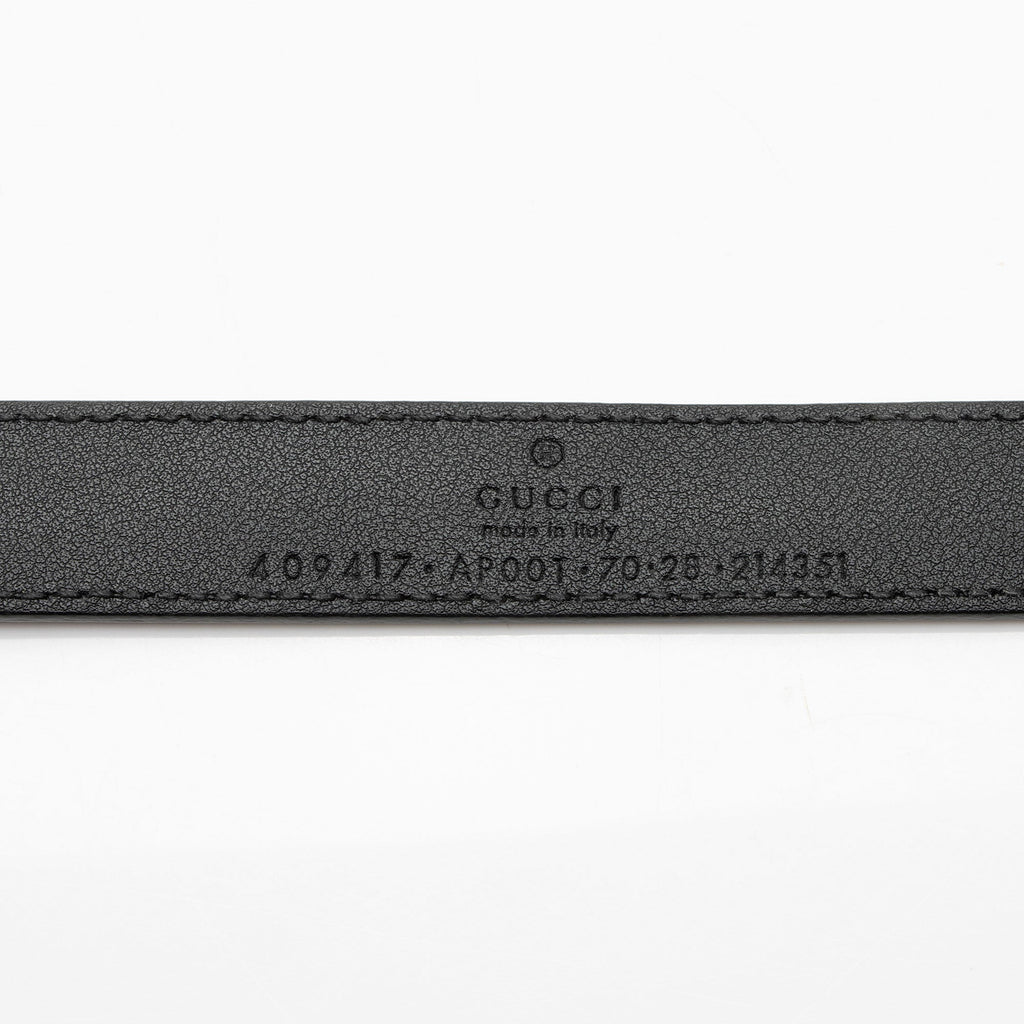 Gucci Leather GG Marmont Slim Belt - Size 28 / 70 (SHF-Z5wAiA)