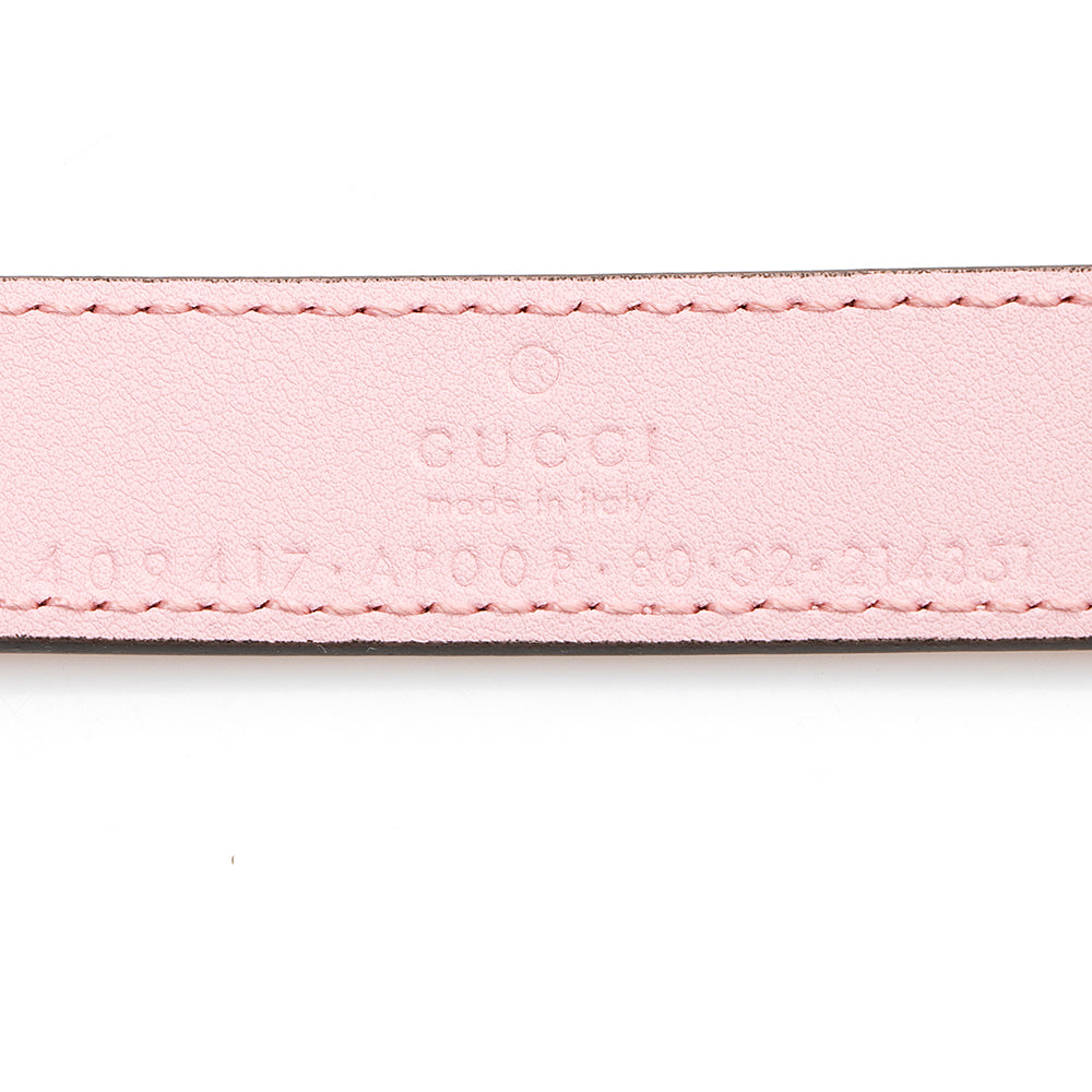 Gucci Leather GG Marmont Slim Belt - Size 32 / 80 (SHF-19368)