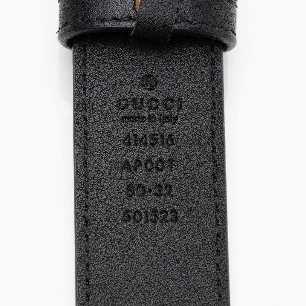 Gucci Leather GG Marmont Belt - Size 32 / 80 (SHF-s2un6d)