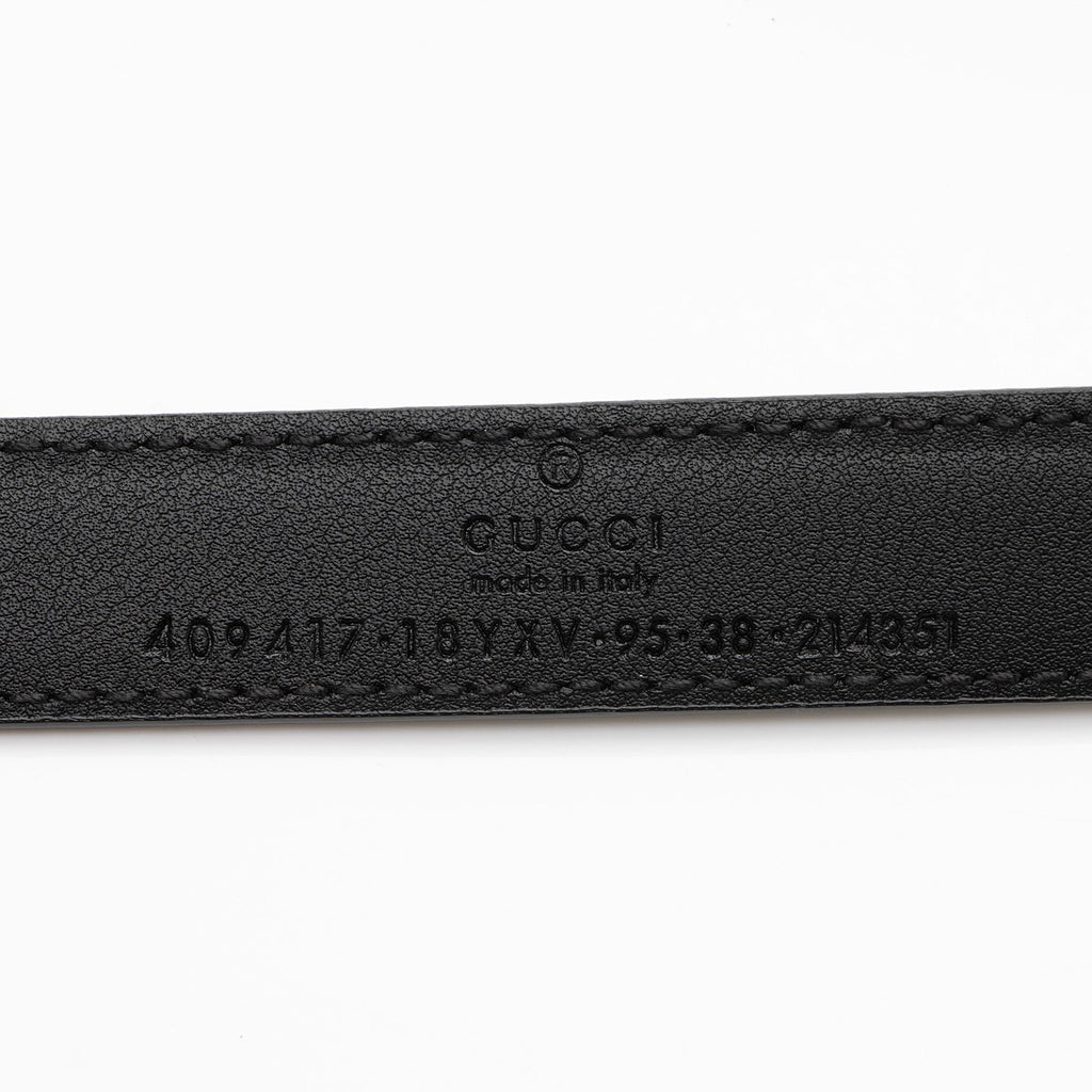 Gucci Leather GG Marmont Slim Belt - Size 38 / 95 (SHF-qhYNB2)