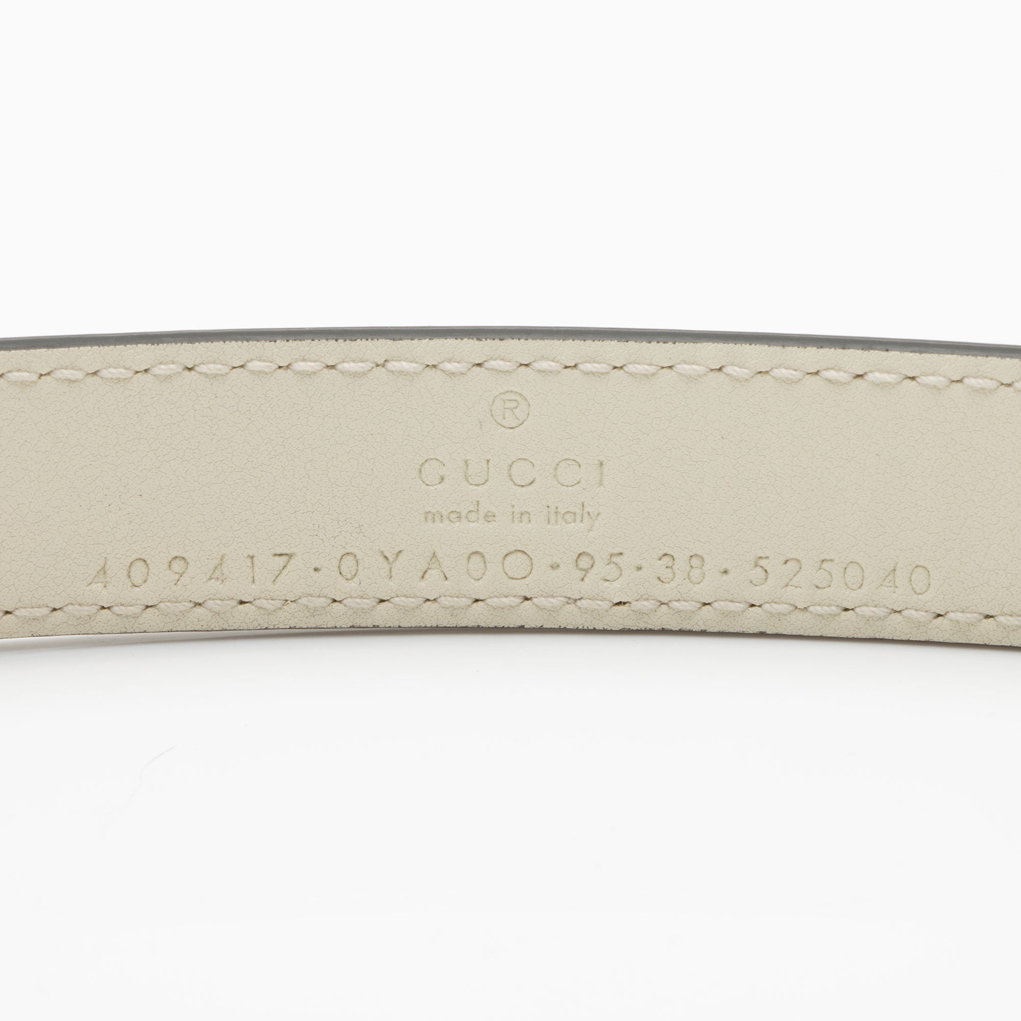 Gucci Leather GG Marmont Slim Belt - Size 38 / 95 (SHF-fUEivE)